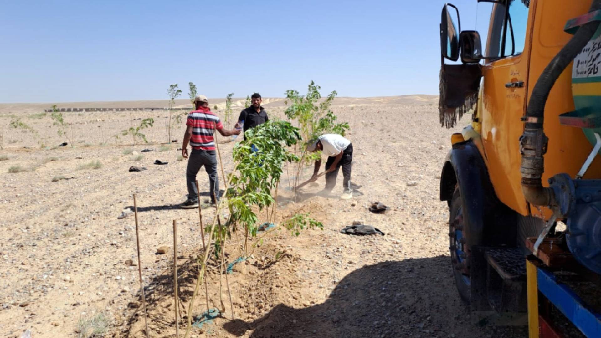 جانب من المرحلة الأولى من مشروع "القرية الذكية للتنمية المستدامة"