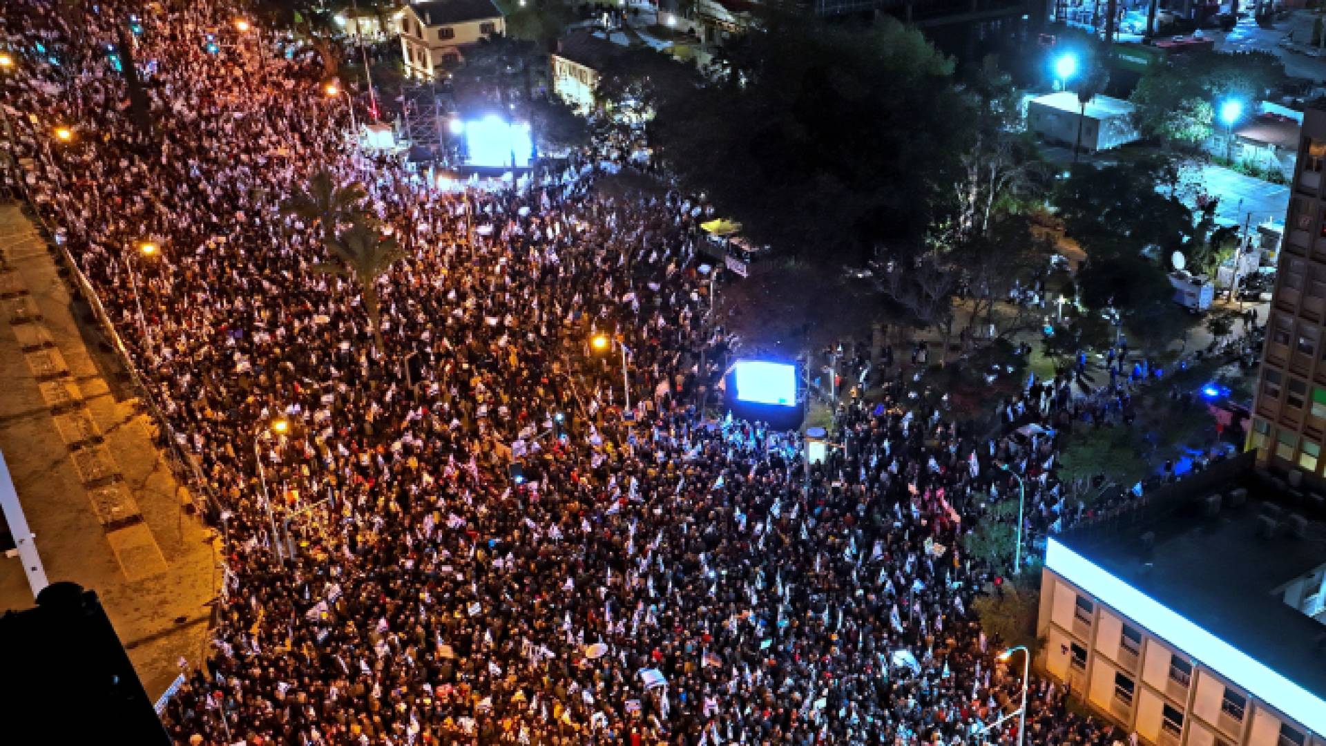 تظاهرات ضد نتنياهو في كيان الاحتلال