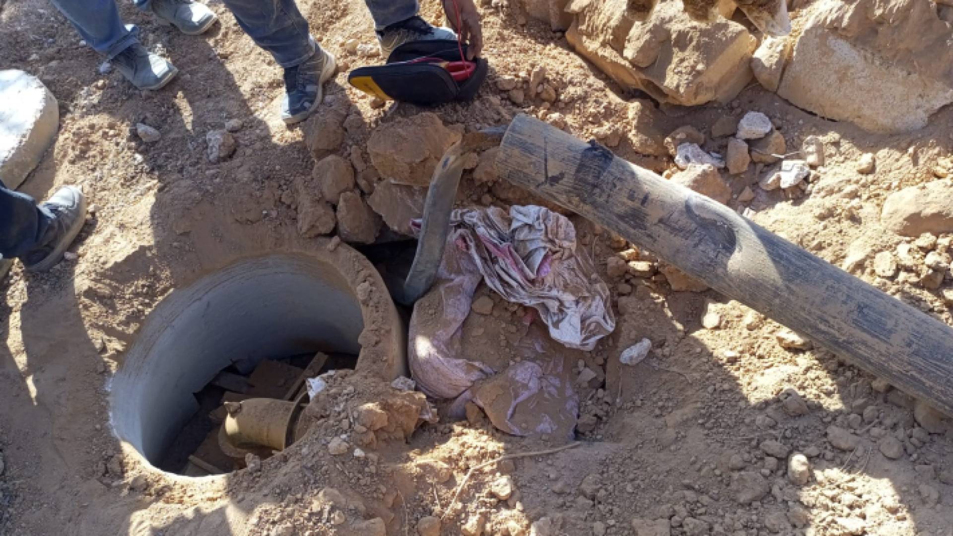 بئر مخالف تم ردمه