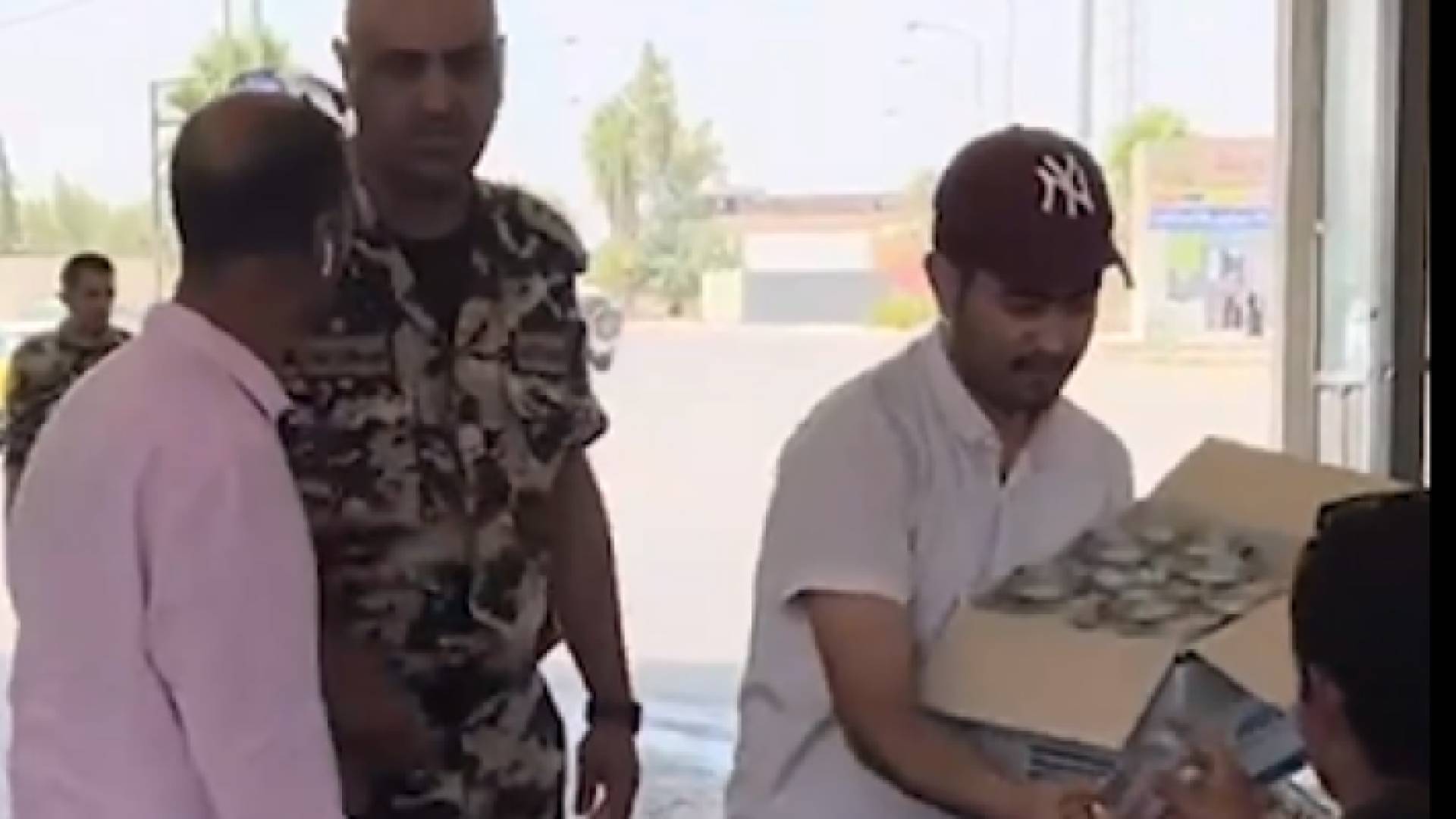 توزيع الماء على مركز حدود جابر