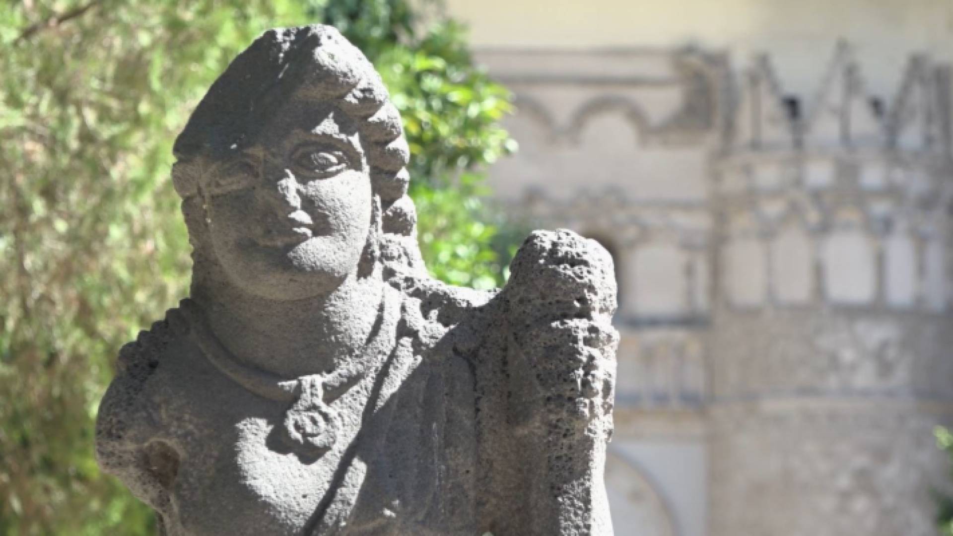 لقطة من باحة المتحف الوطني بدمشق