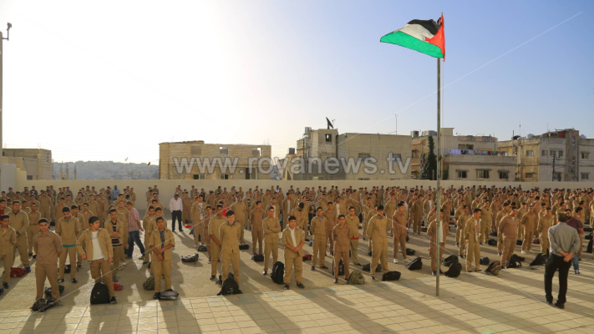 طابور صباحي لإحدى المدارس الحكومية - أرشيفية