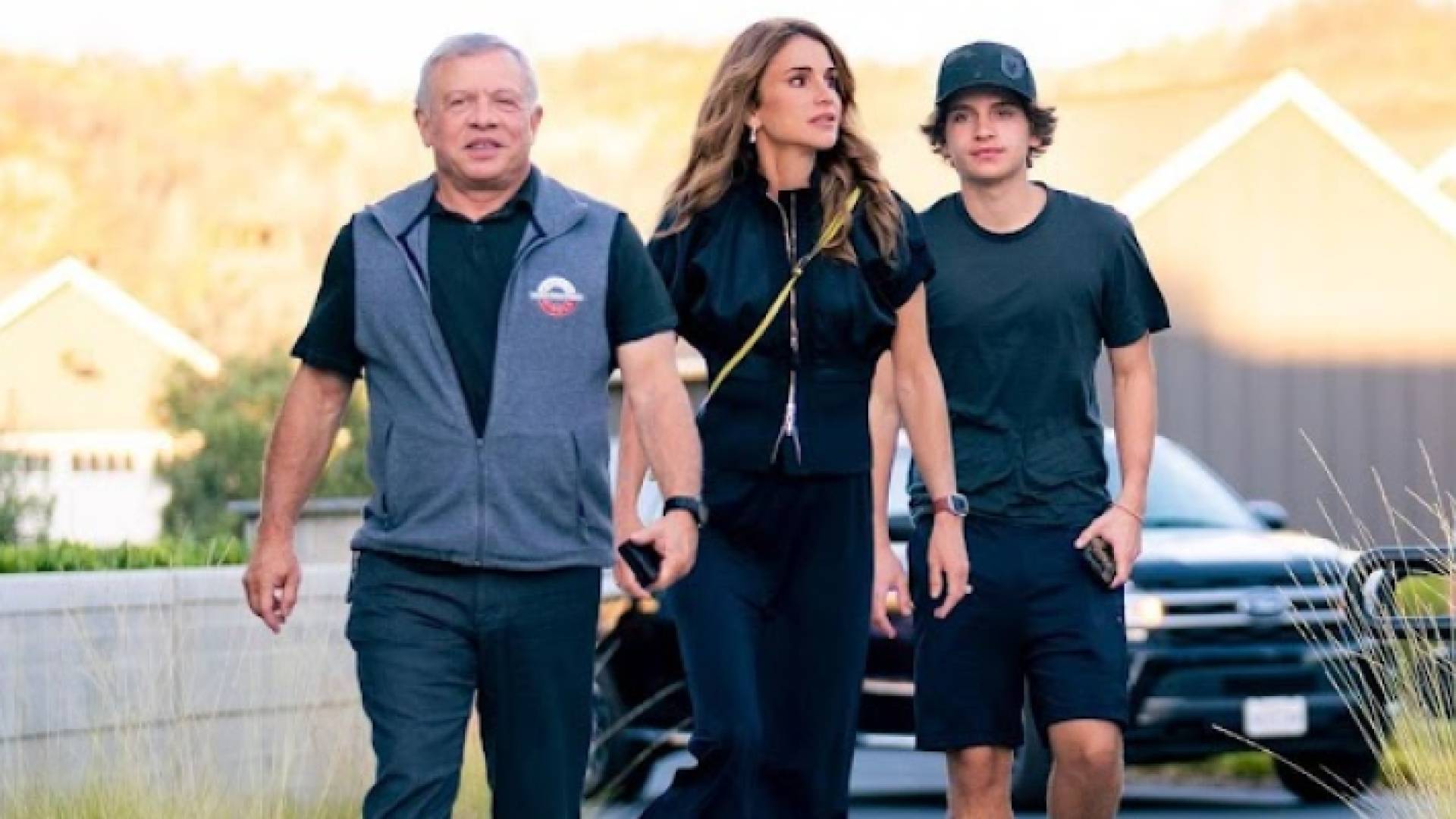 جلالة الملك عبدالله الثاني والملكة رانيا العبدالله والأمير هاشم بن عبدالله الثاني