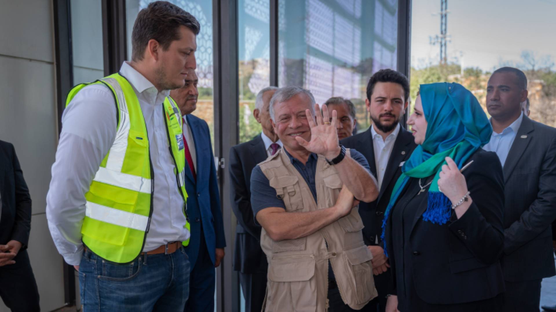 الملك يزور تلفريك عجلون