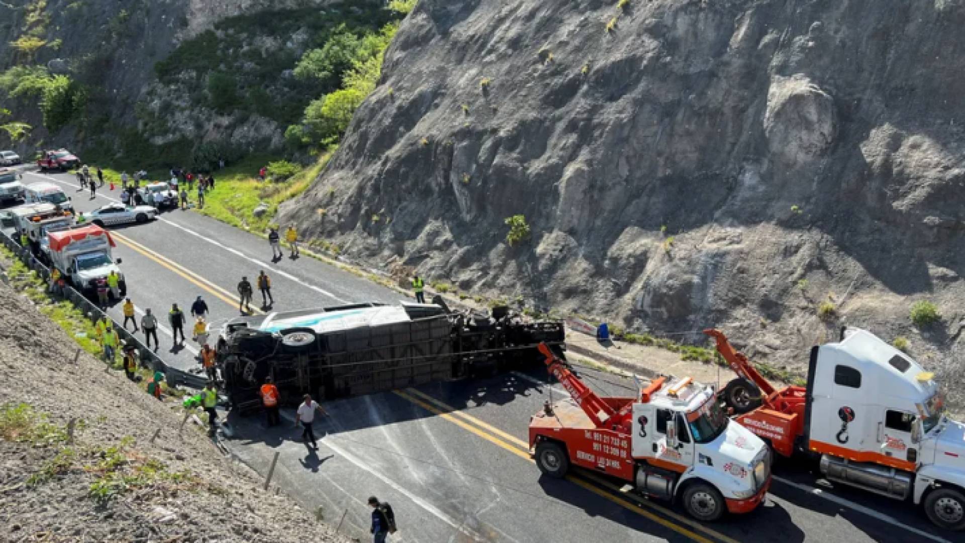 حادث الاصطدام المروع لحافلة الهجرة