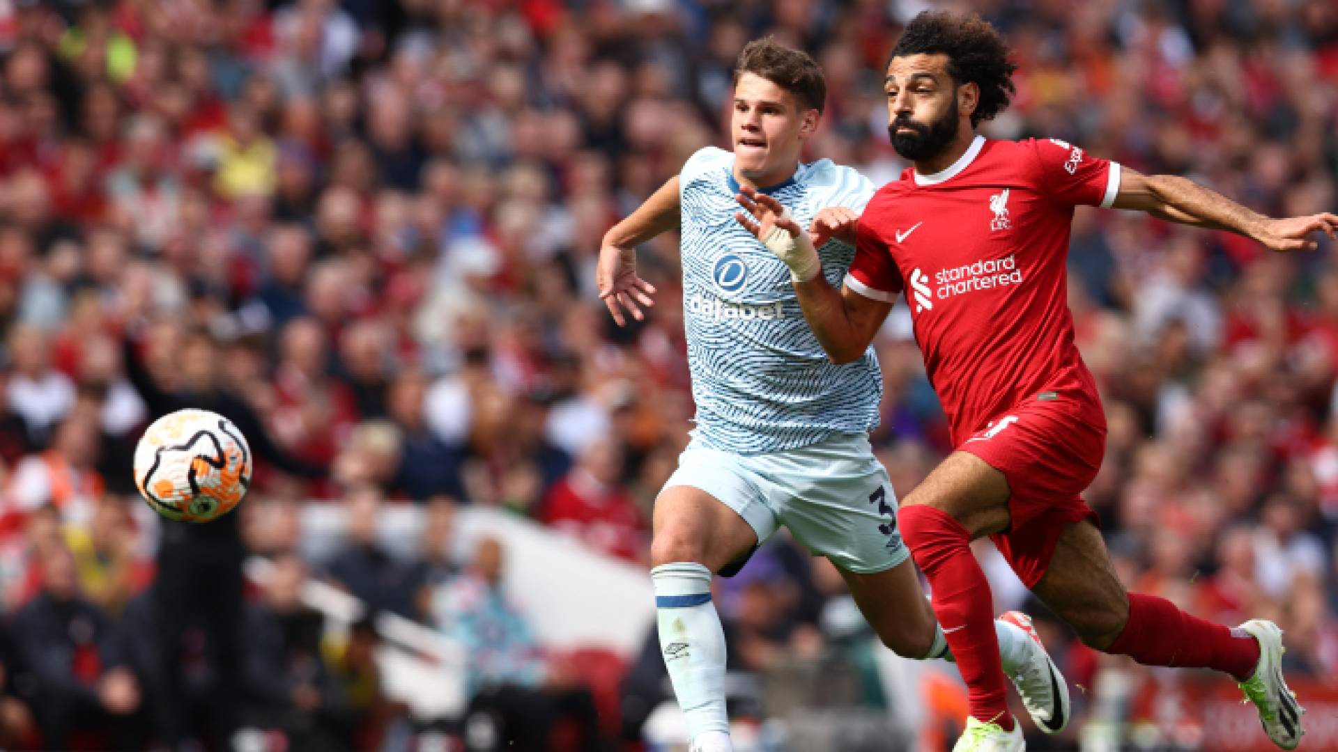 صورة لمحمد صلاح في مباراة سابقة مع ليفربول