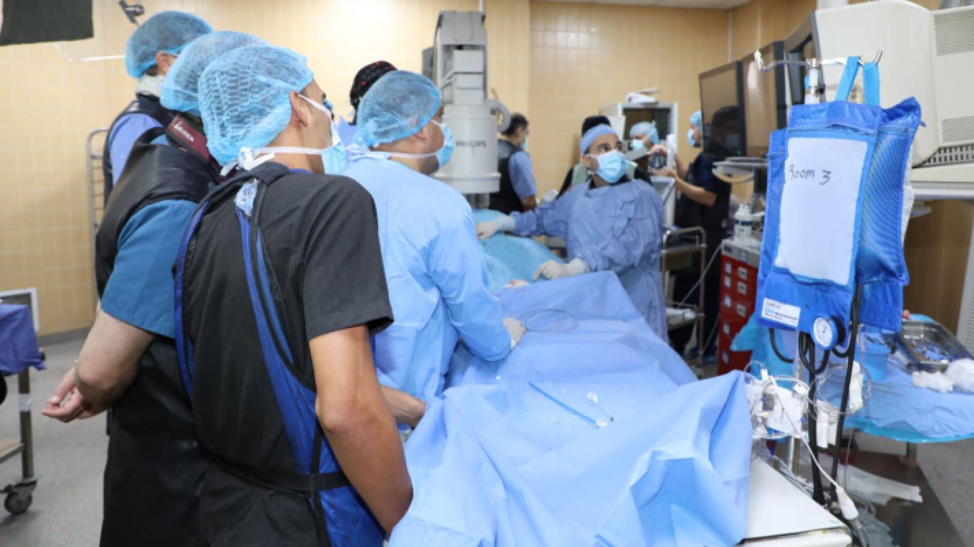 الصورة خلال إجراء العملية