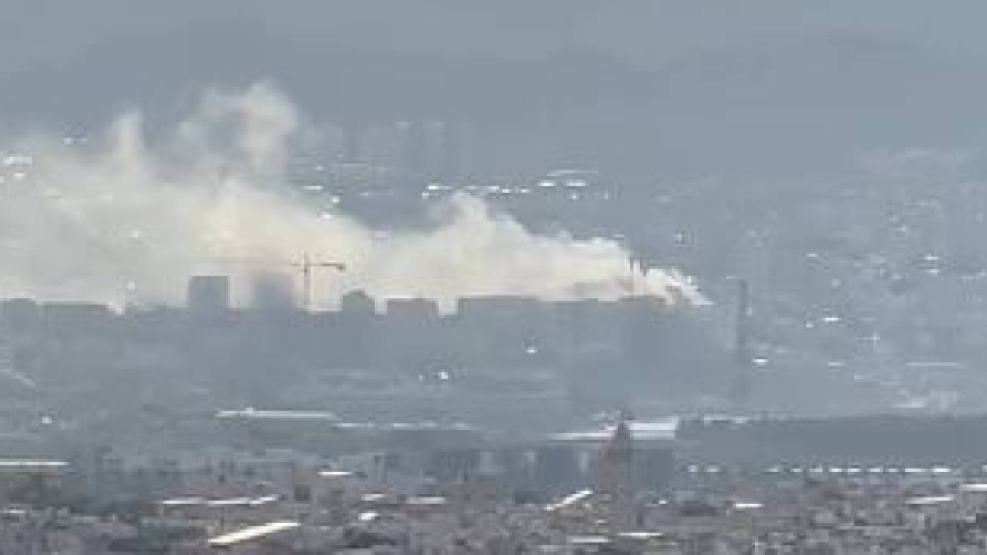 حريق في الأراضي الفلسطينية المحتلة