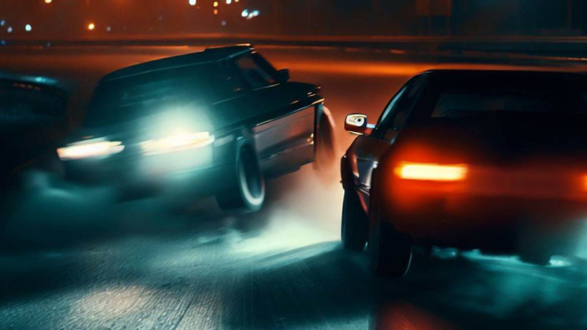 تسابق مركبتين بطريقة متهورة واستعراضية عبر تقنية الذكاء الاصطناعي