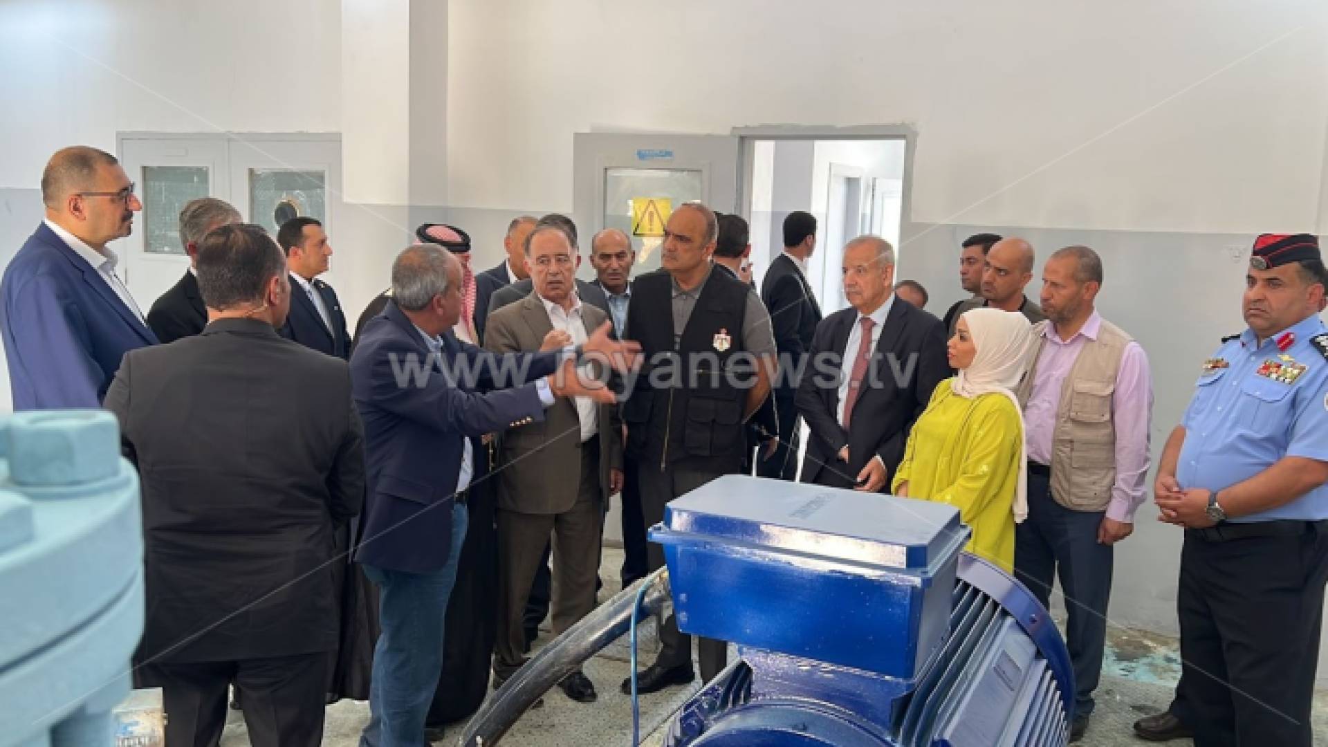 جولة الخصاونة التفقدية بمحطة ضخ مياه قضاء آيل في معان