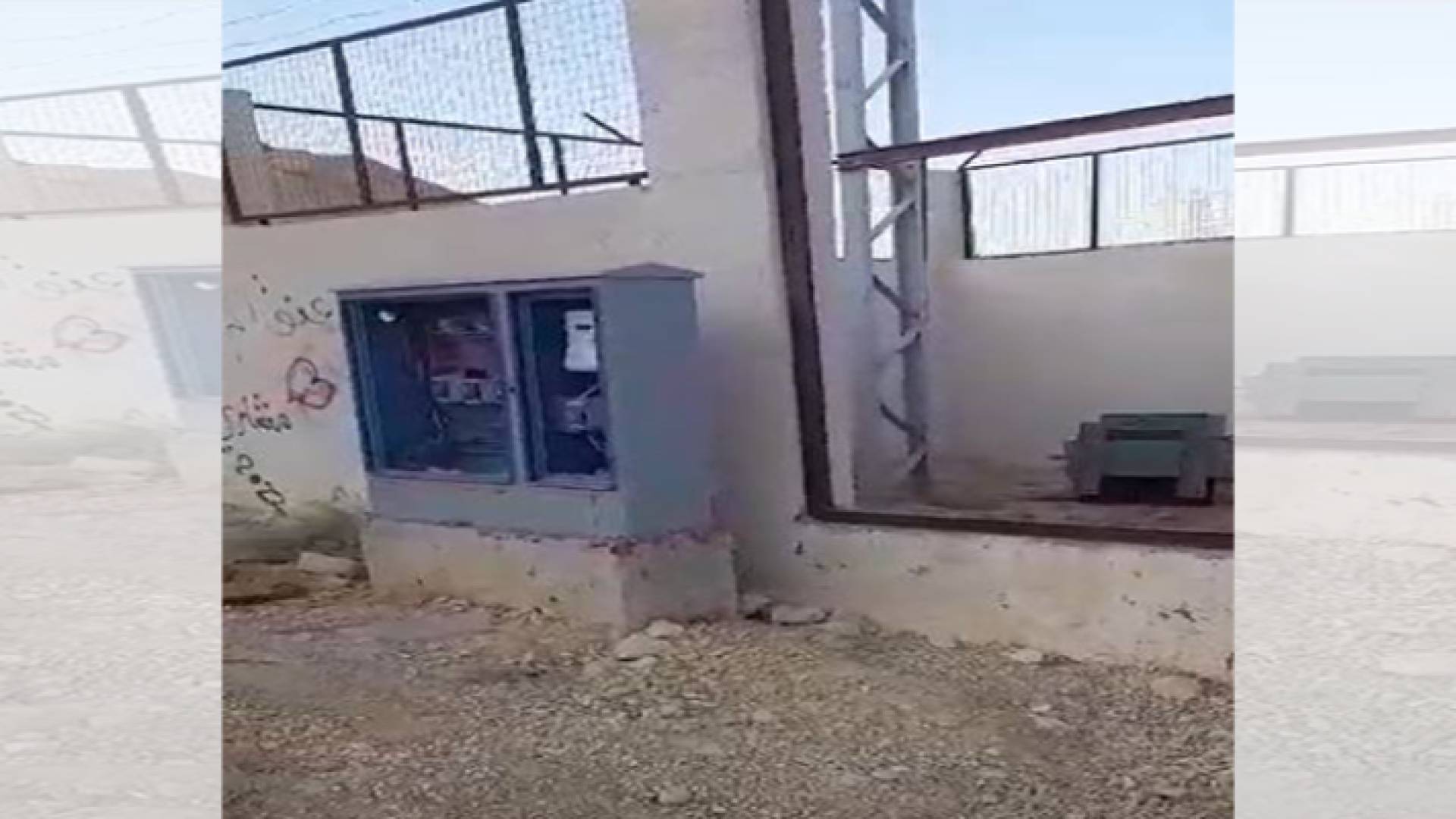 محول الكهرباء الذي تعرض للسرقة