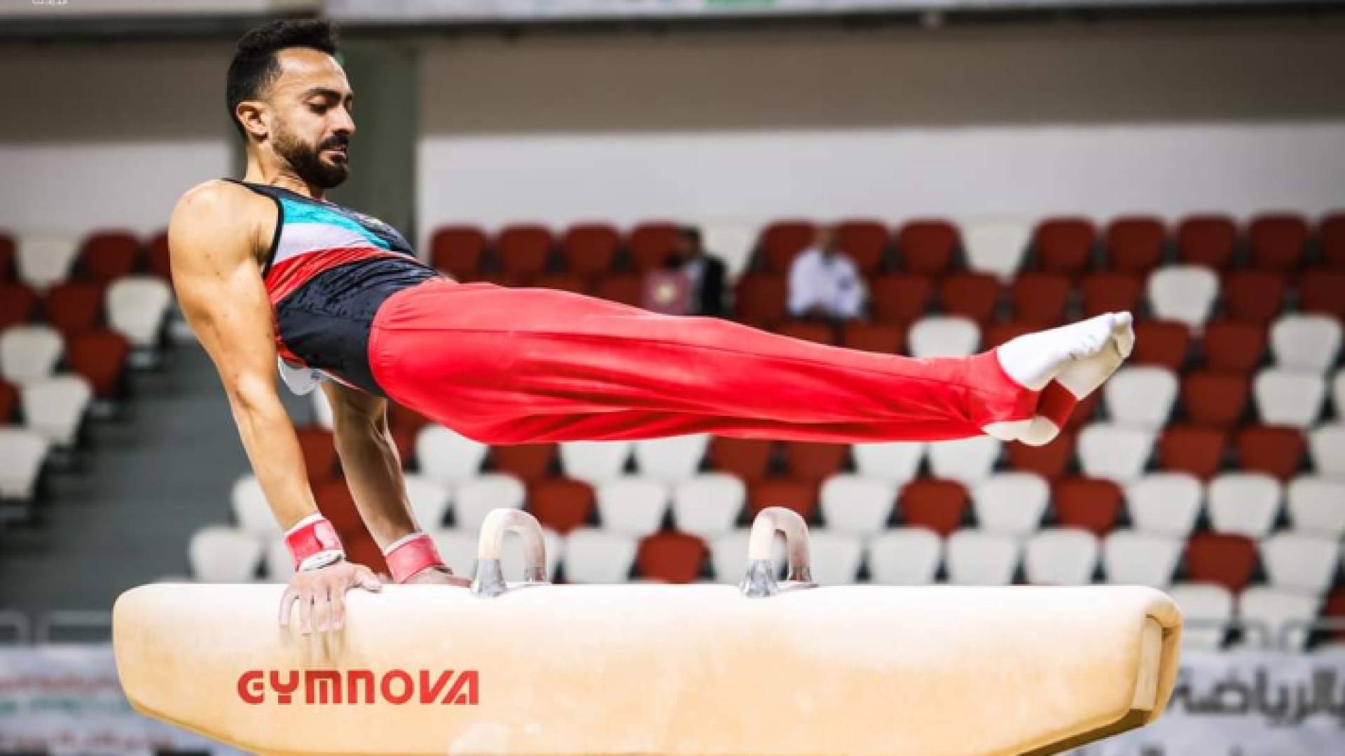 لاعب المنتخب الوطني للجمباز، أحمد أبو السعود