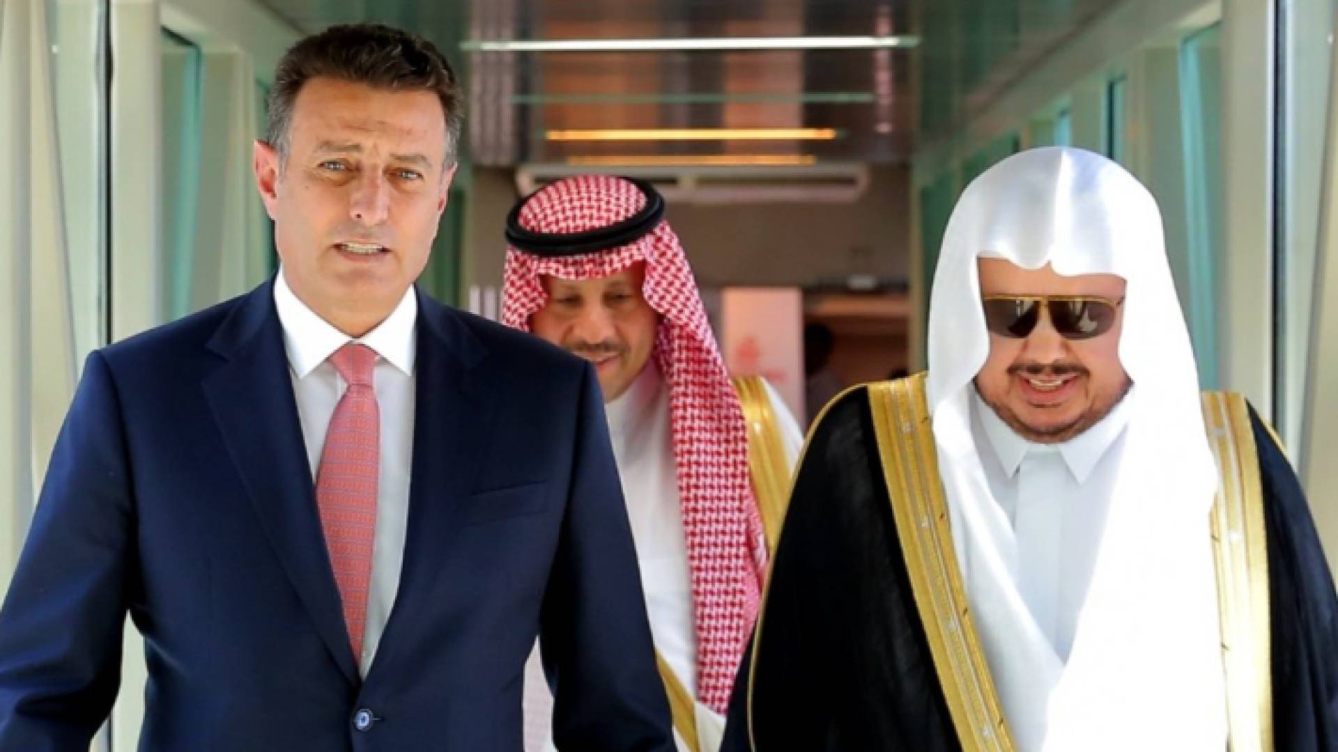 رئيس مجلس النواب أحمد الصفدي ورئيس مجلس الشورى السعودي عبد الله بن محمد آل الشيخ