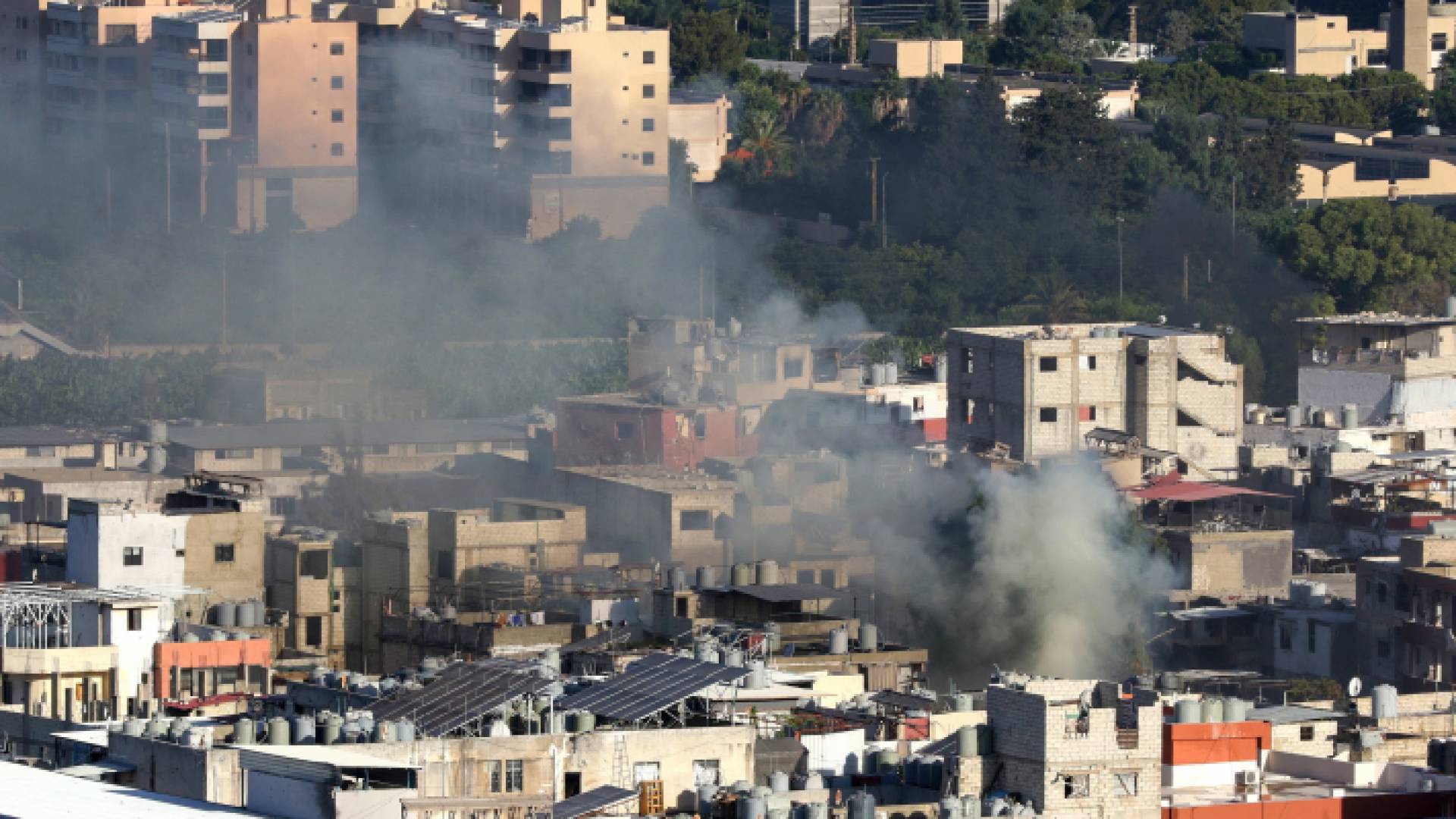 جانب من الاشتباكات في مخيم جيم الحلوة