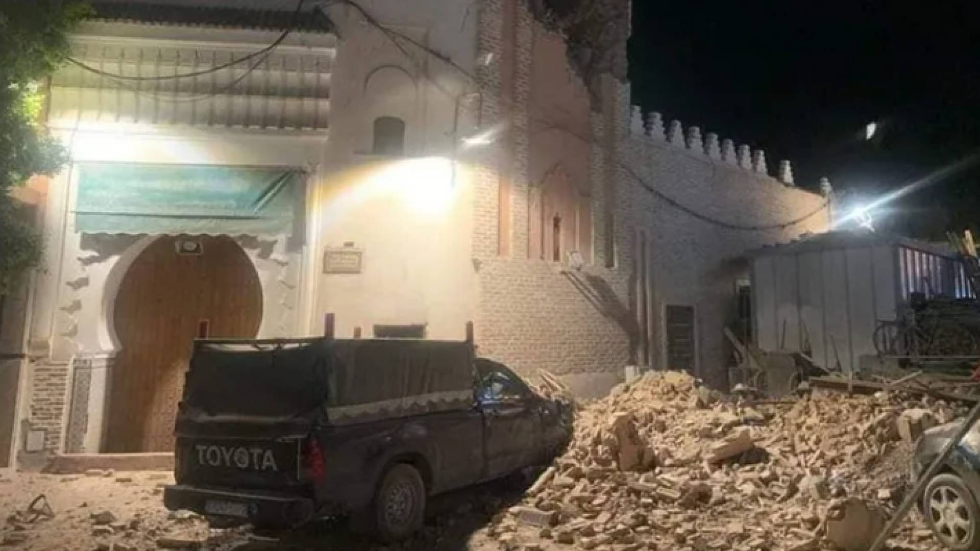 آثارالزلزال المدمر في المغرب