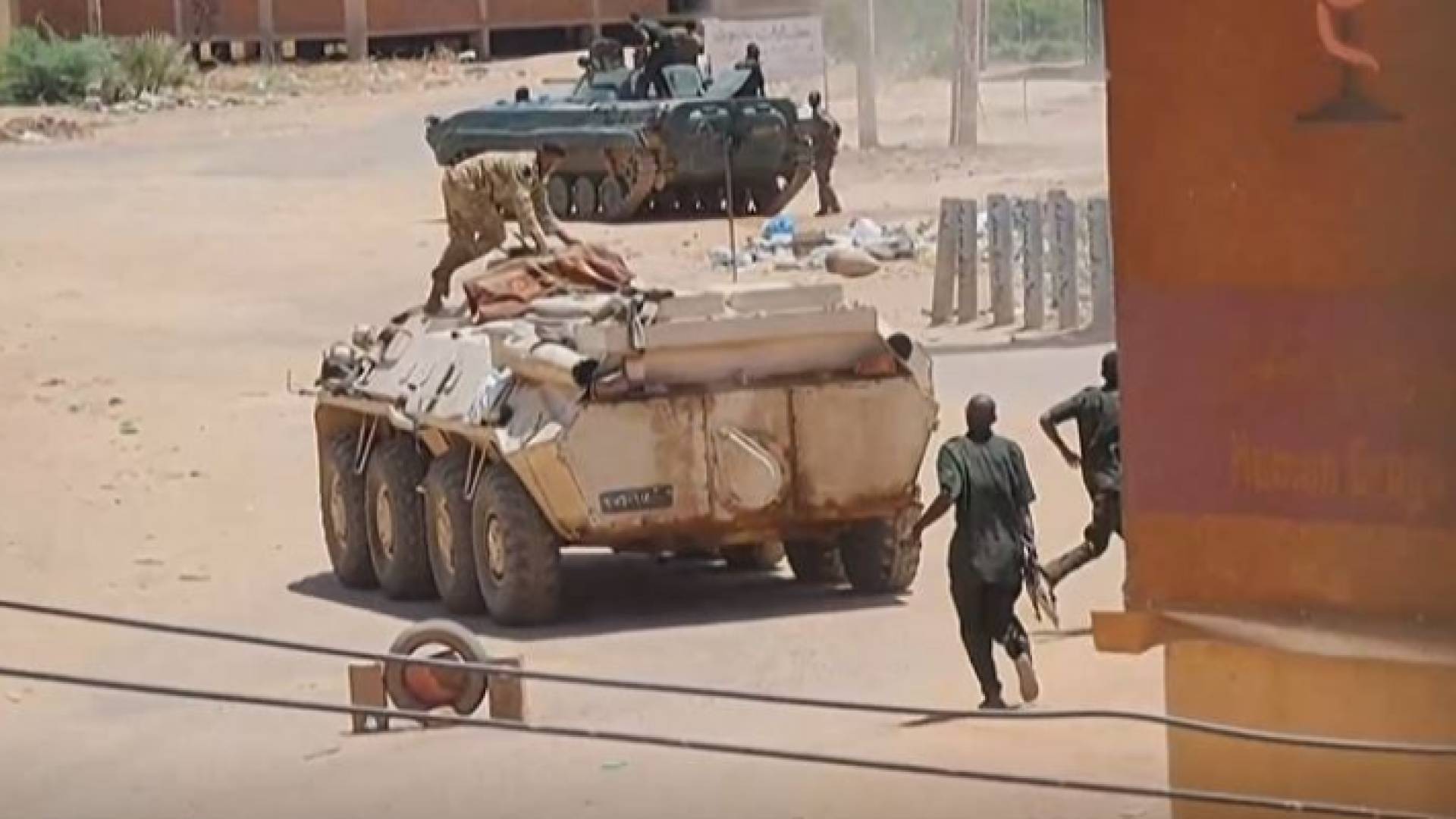 قوة من الجيش السوداني في ساحة الحرب