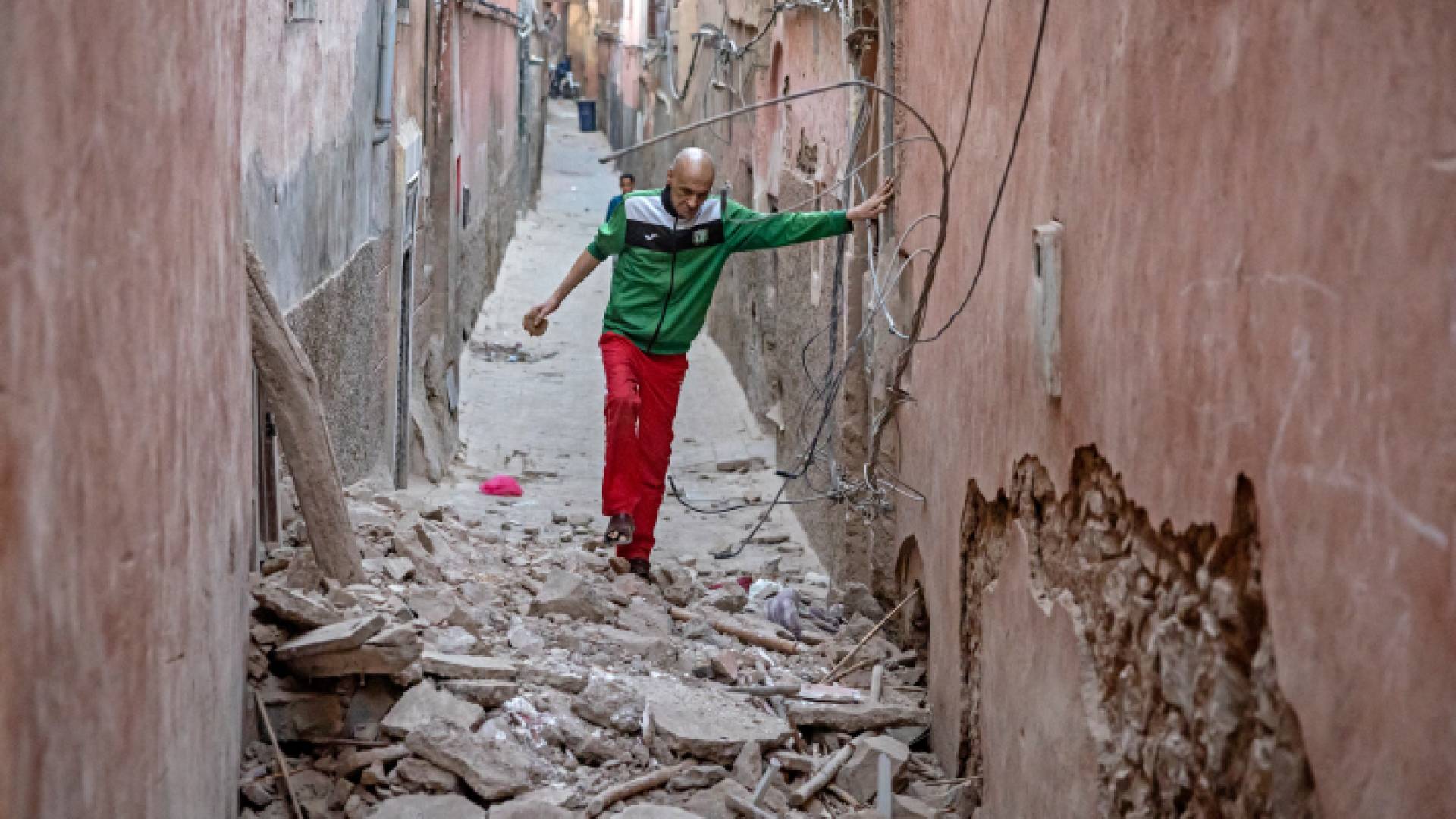 بعد زلزال المغرب المدمر - مراكش