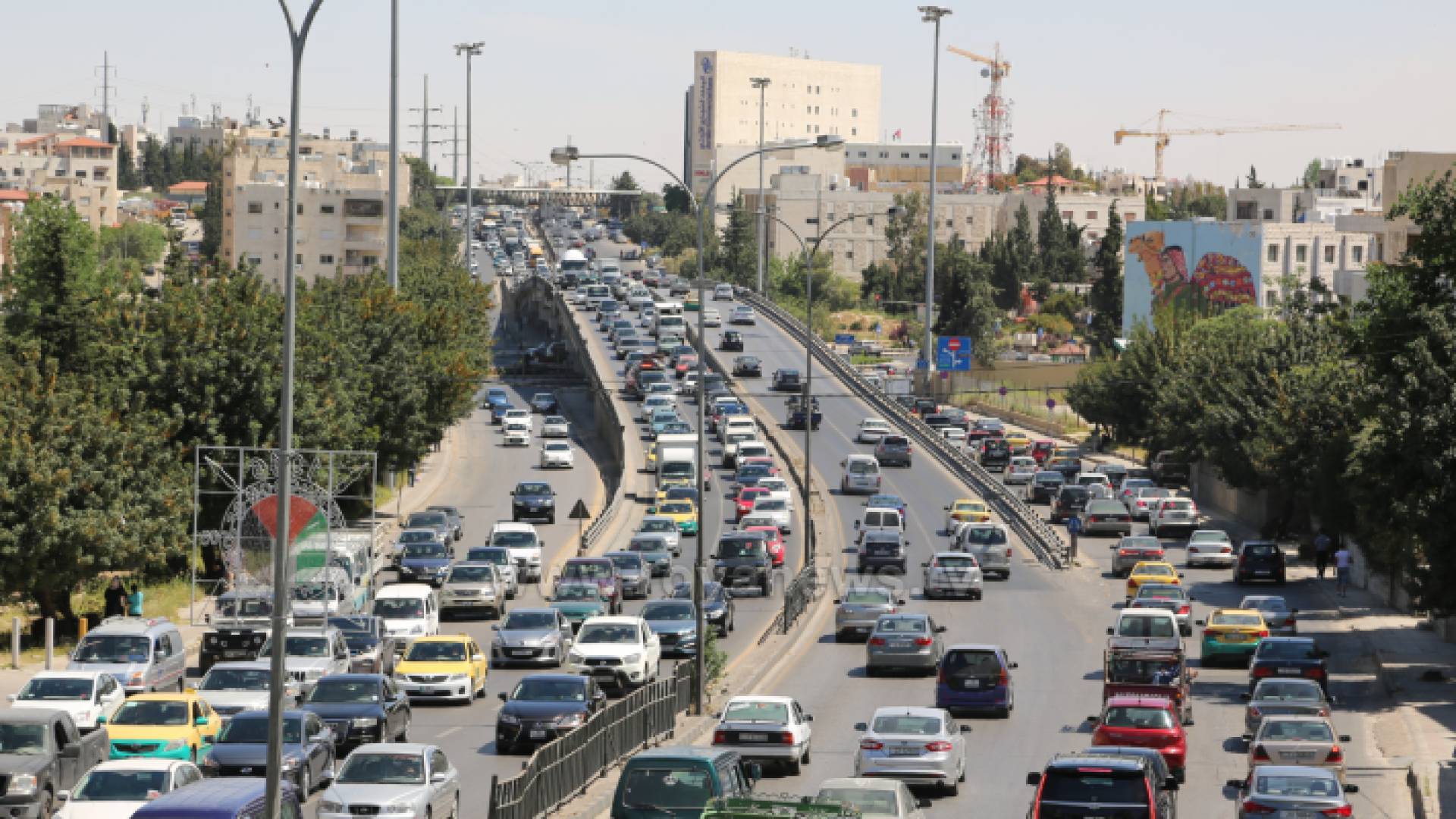 منطقة الدوار الثامن خلال ذروة أزمات السير