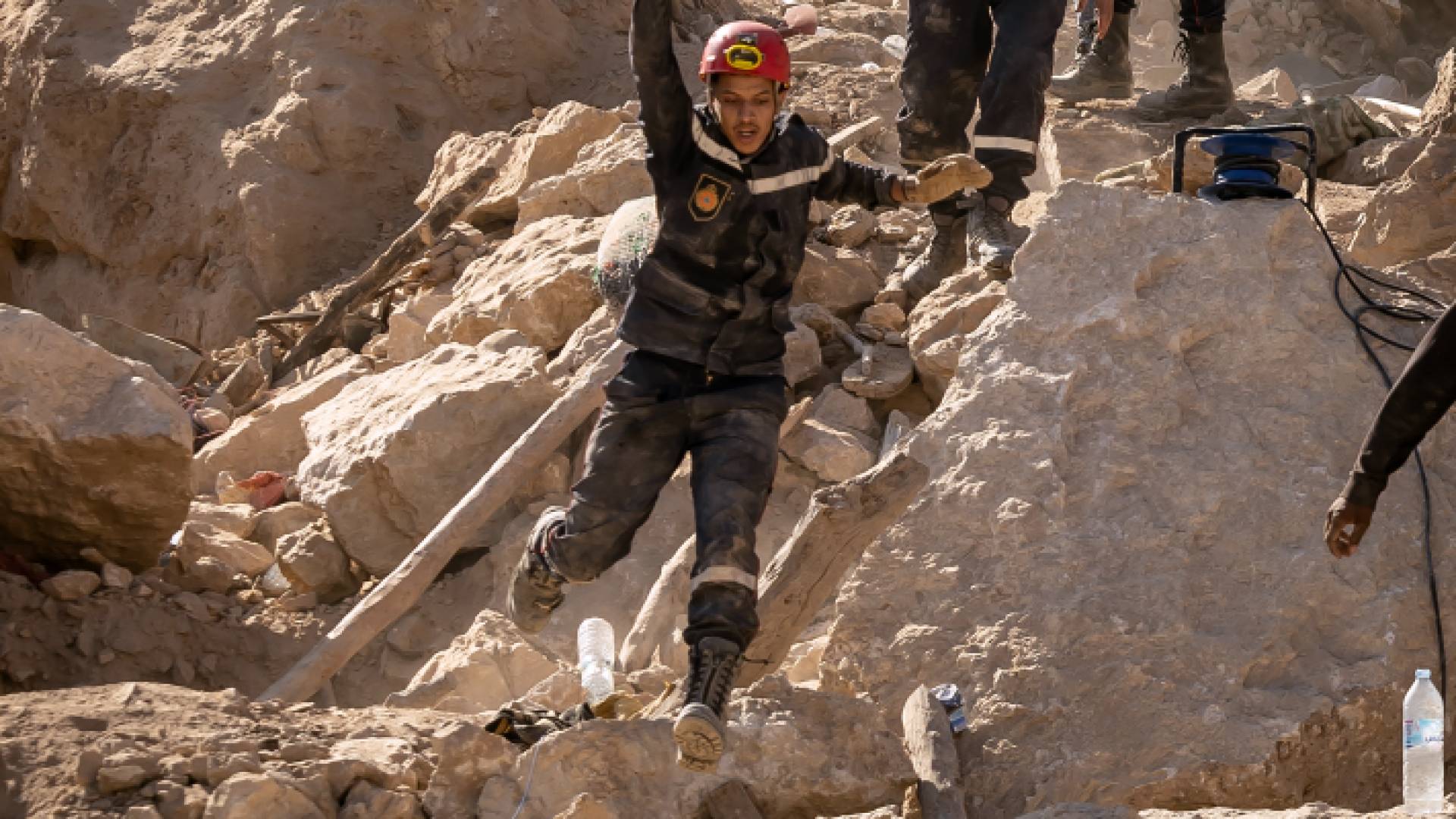 كوادر الدفاع المدني المغربية