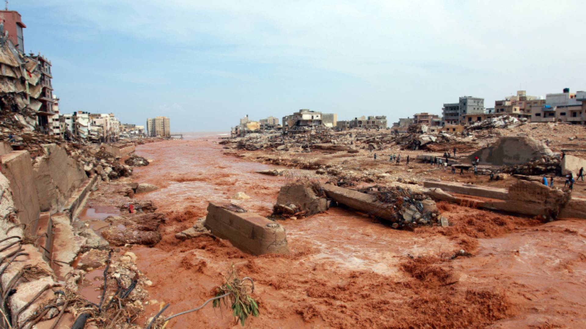 آثار الإعصار دانيال العنيف في ليبيا