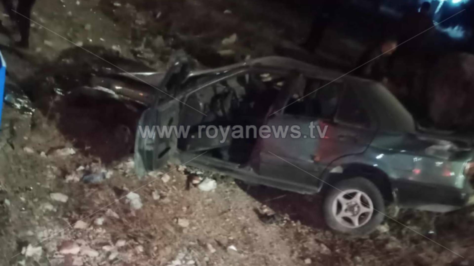 صورة المركبة التي تعرضت لحادث تدهور