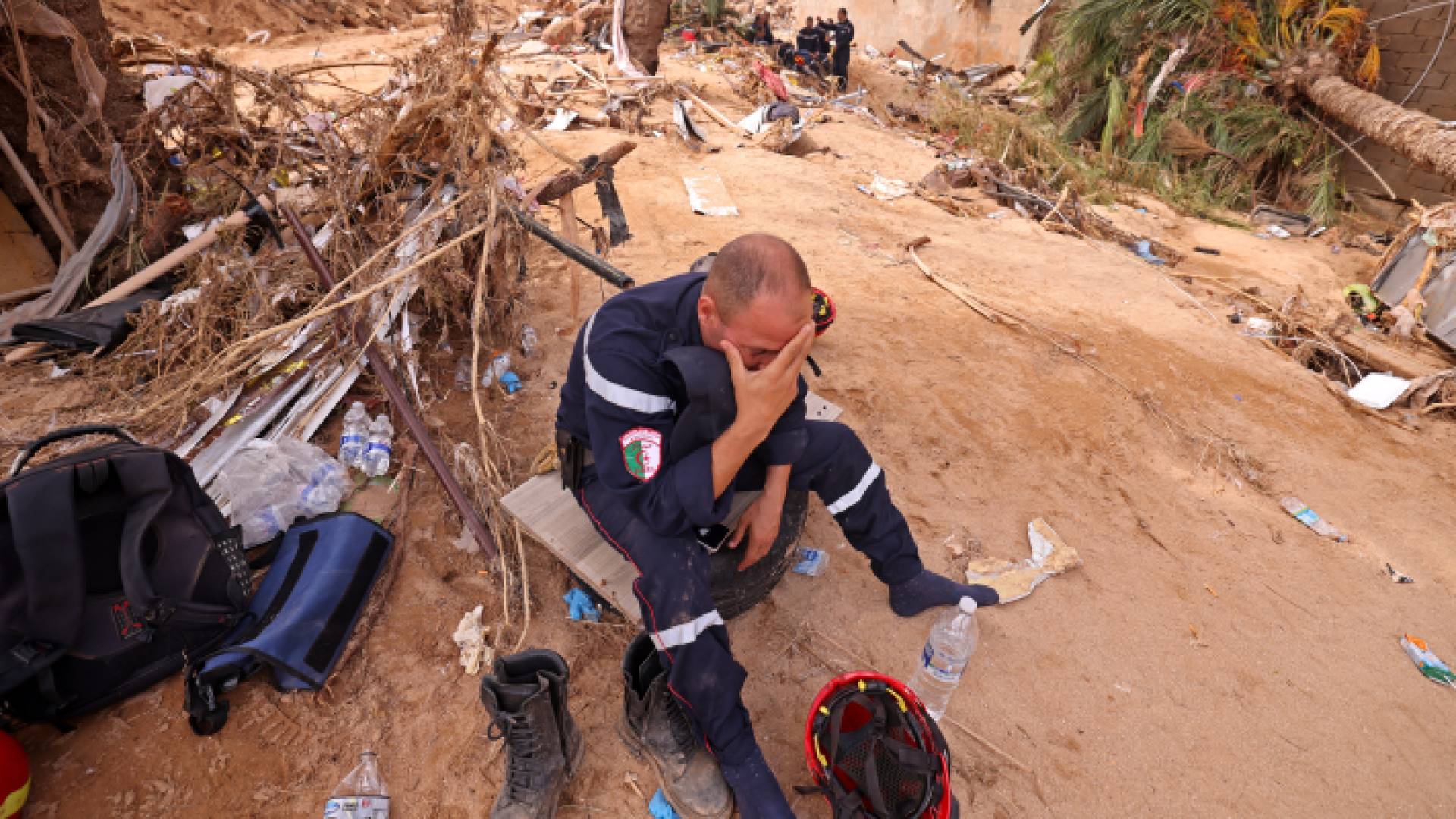 آثار الإعصار دانيال العنيف في ليبيا