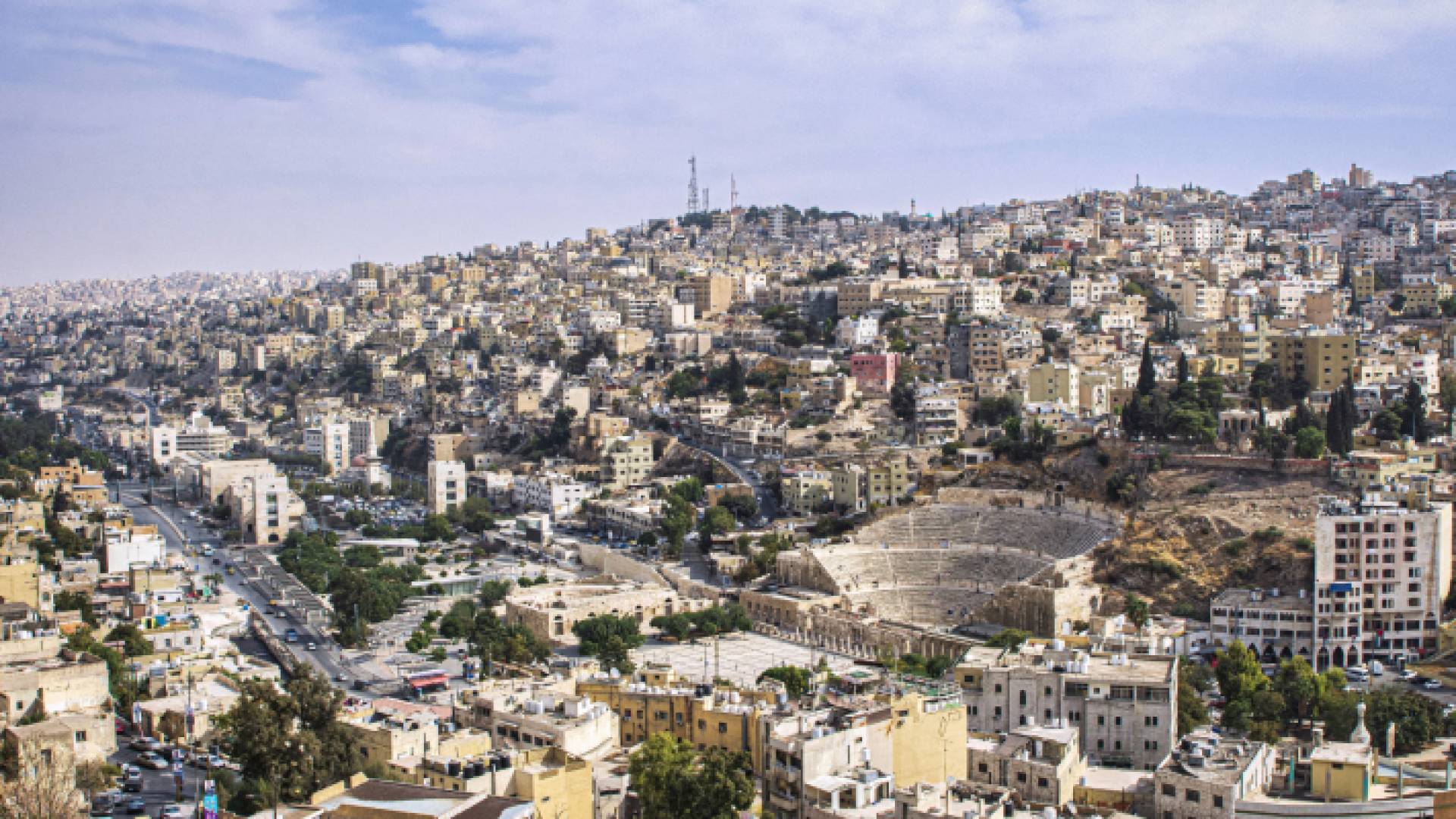 صورة عامة للعاصمة عمان