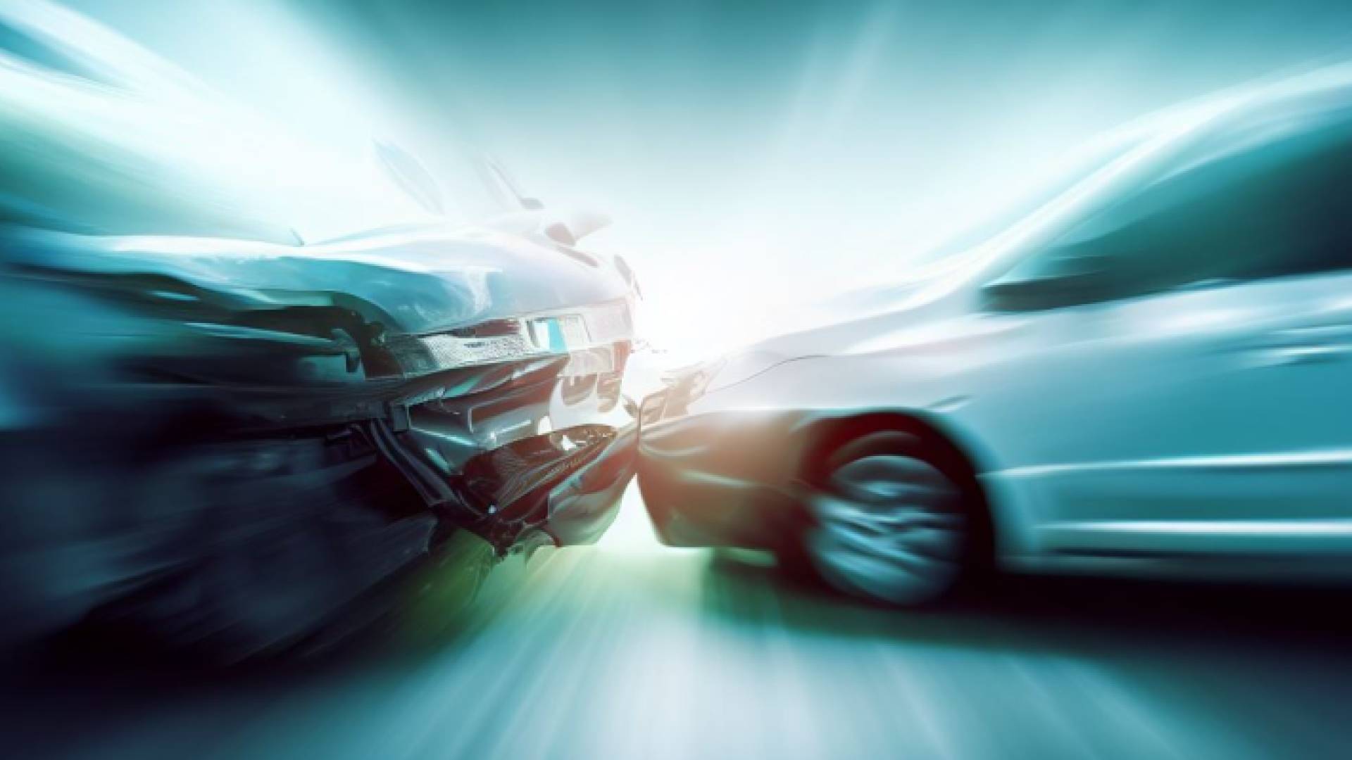 صورة تعبيرية لحادث تصادم بين مركبتين عبر تقنية الذكاء الاصطناعي