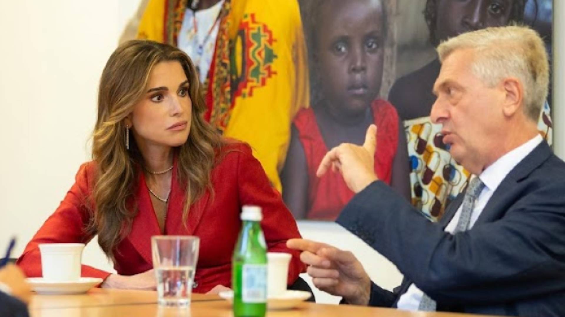 الملكة رانيا والمفوض السامي في الأمم المتحدة لشؤون اللاجئين