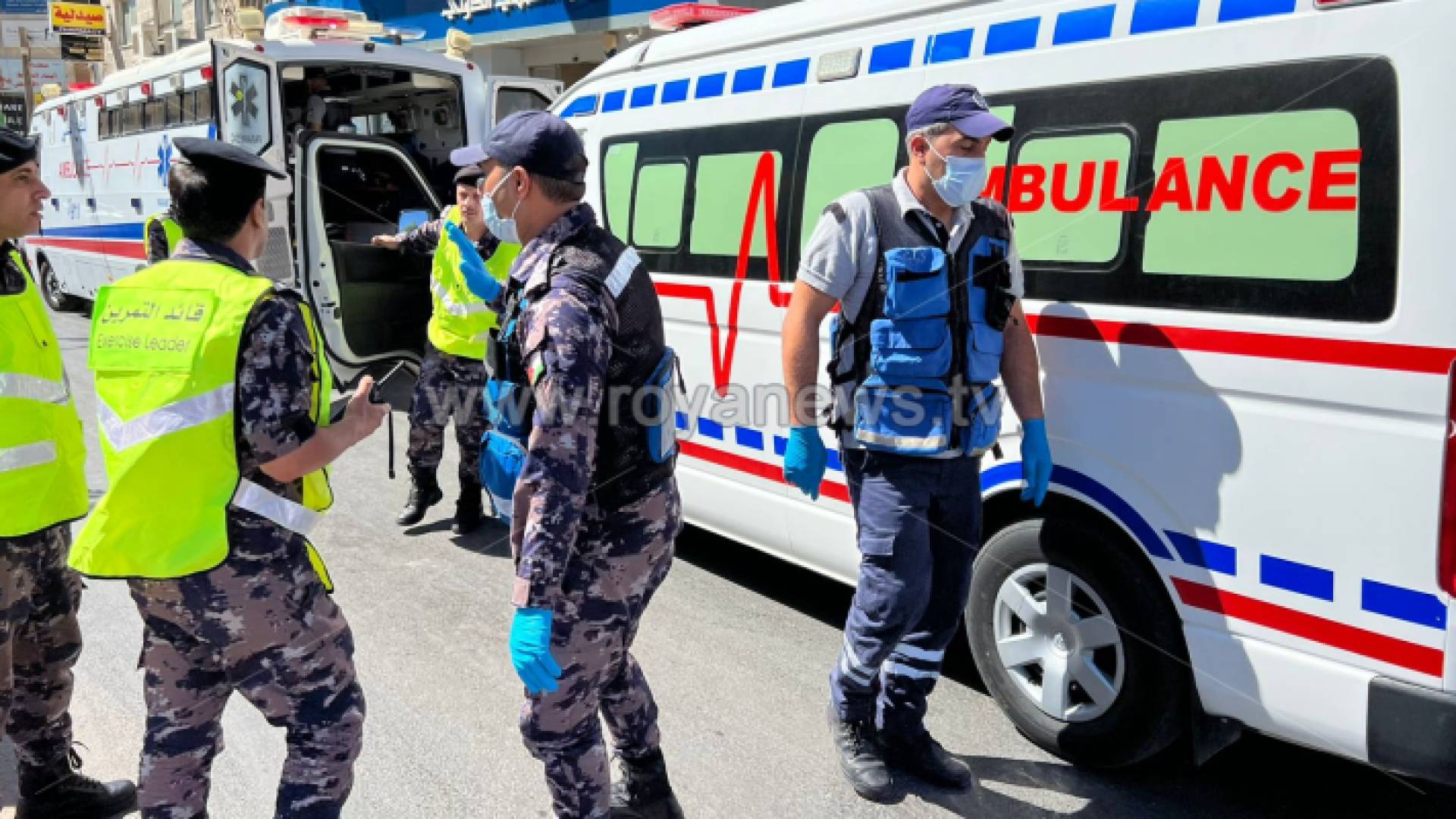 كوادر الدفاع المدني المشاركة في تمرين درب الأمان (3)