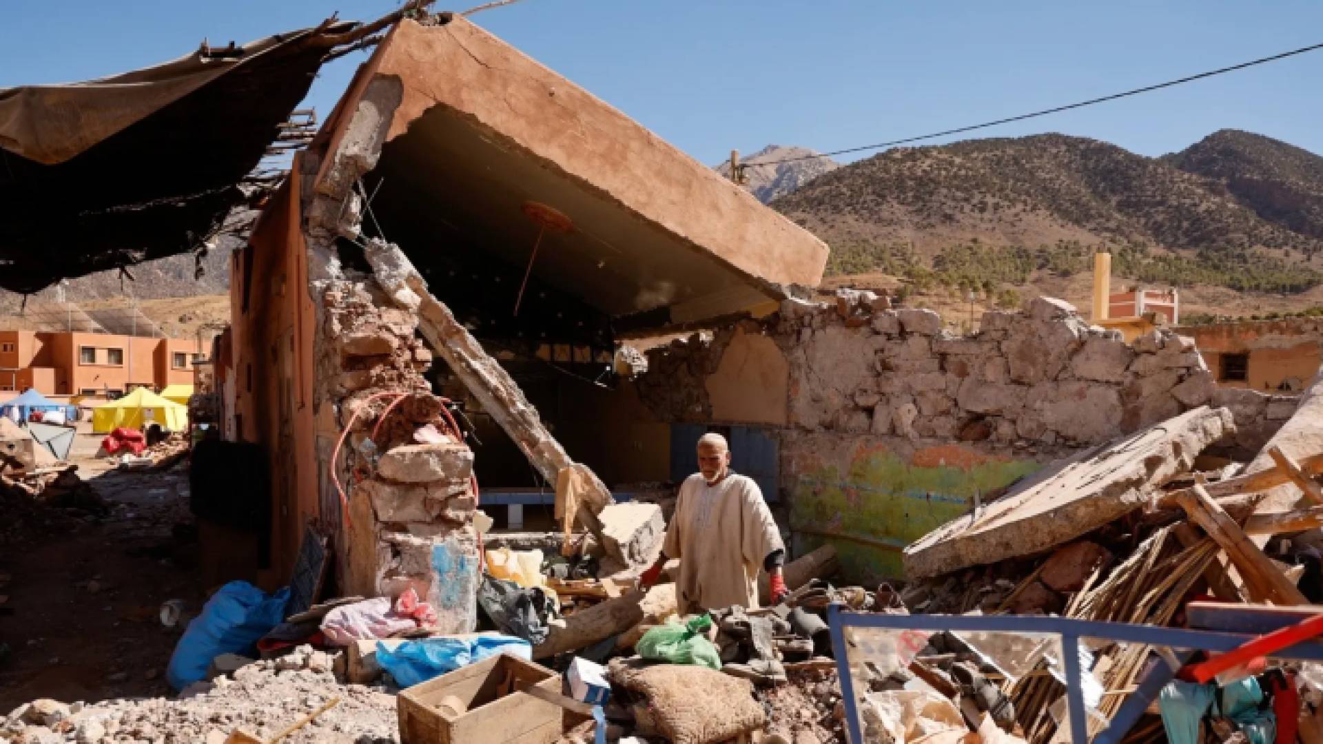 آثار زلزال المغرب