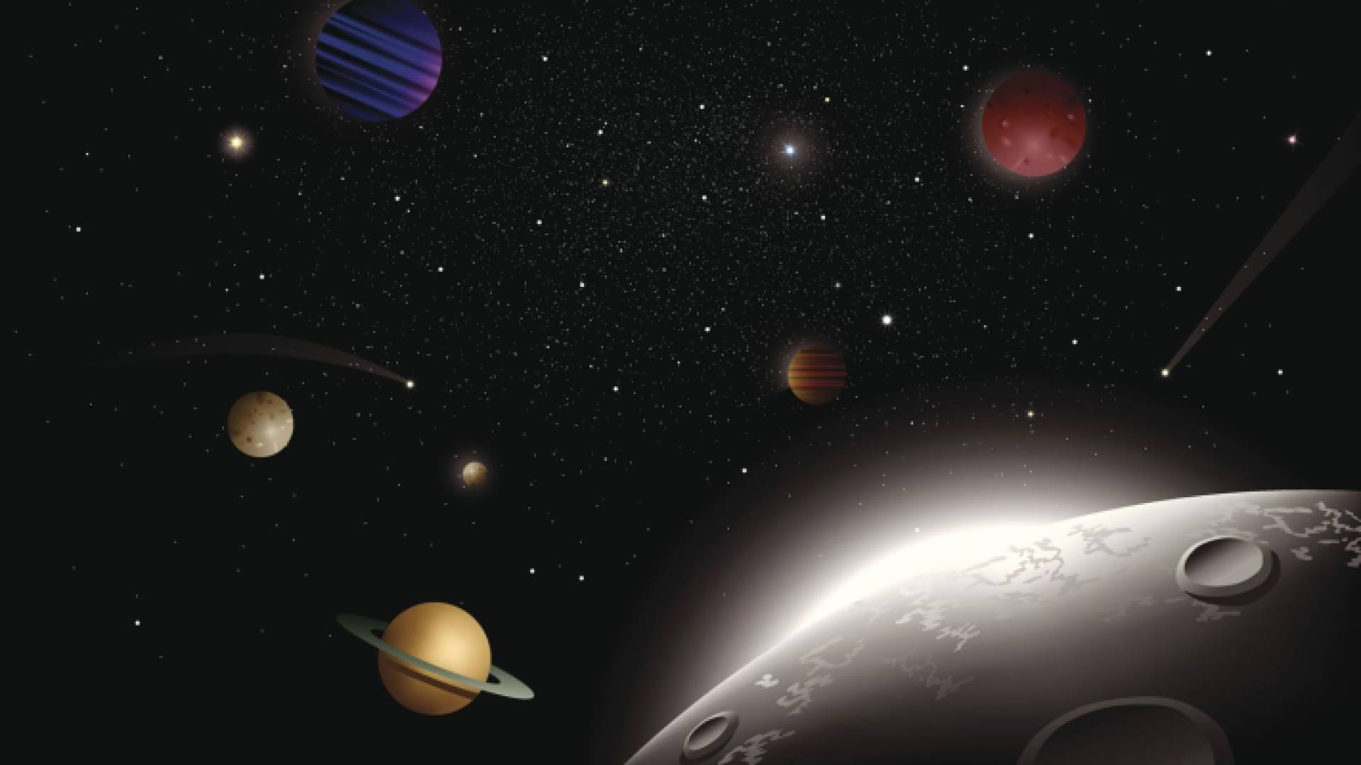 صورة تبين تقارب الكواكب