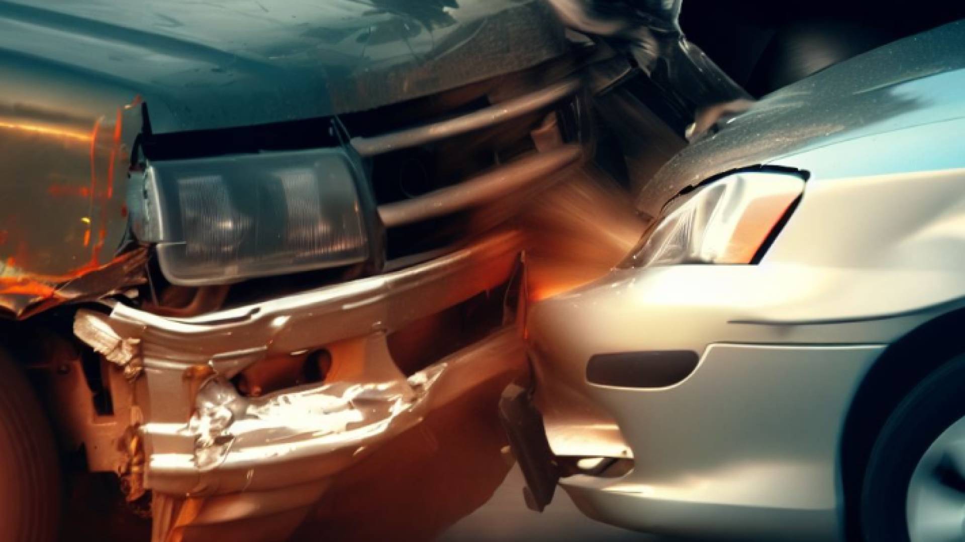 صورة تعبيرية لتصادم مركبتين عبر تقنية الذكاء الاصطناعي