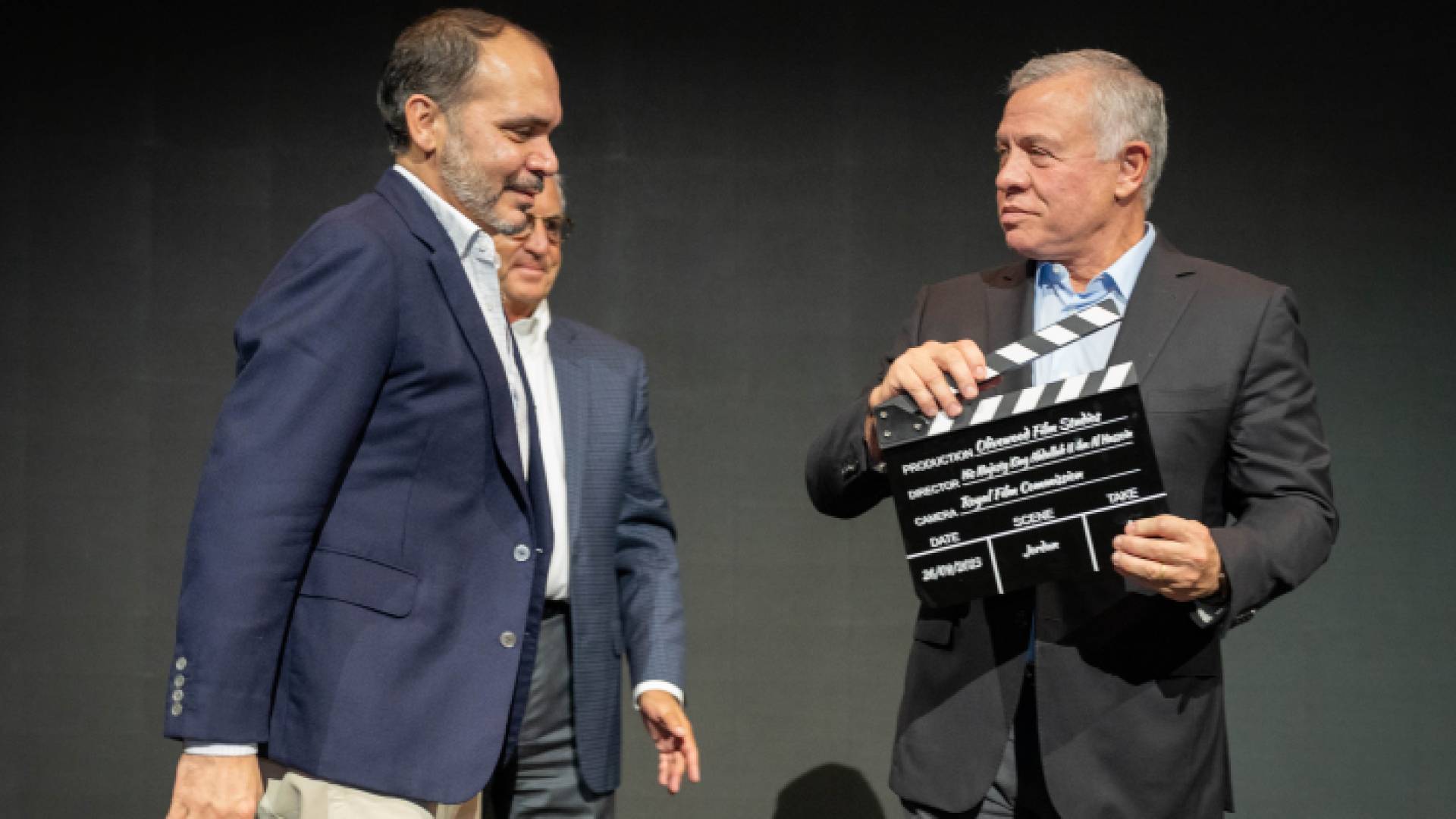 جلالة الملك عبدالله الثاني والأمير علي خلال حفل الافتتاح