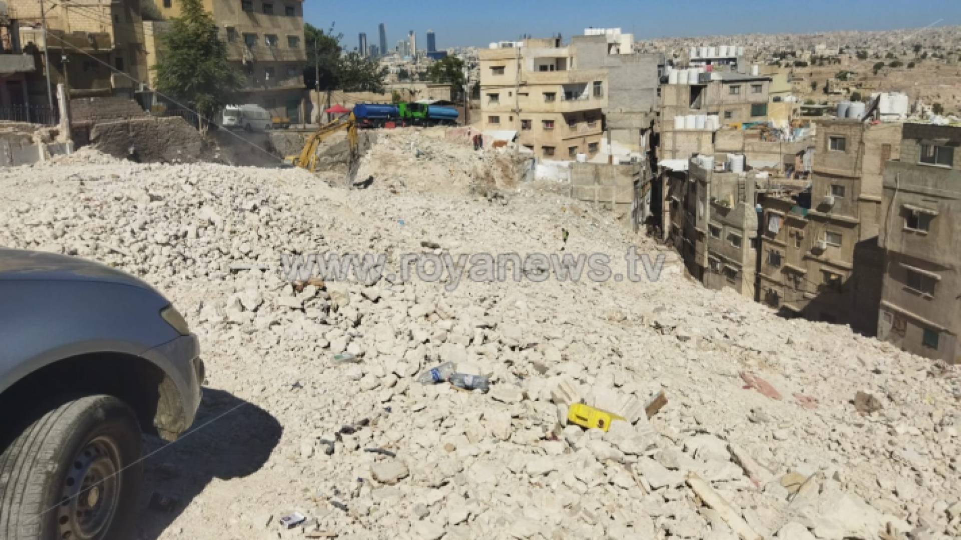 أمانة عمان الكبرى تهدم مبان في الجوفة