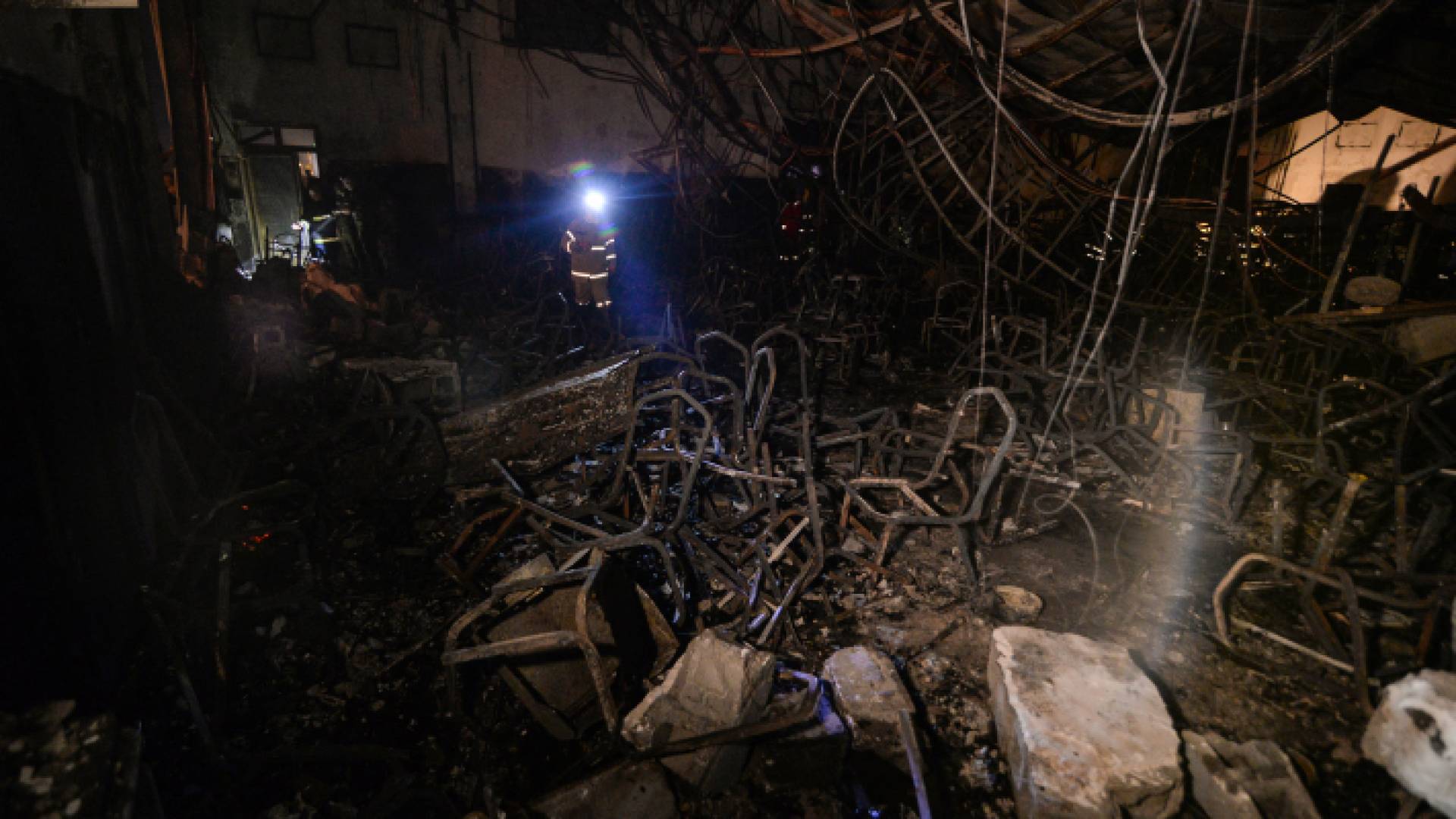 عقب حريق صالة الأفراح في حمدانية