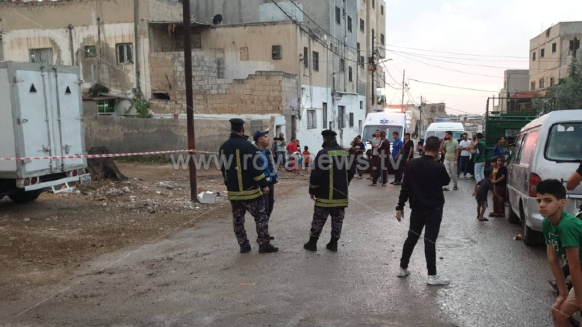 الصورة من موقع العثور على المتفجرات في إربد