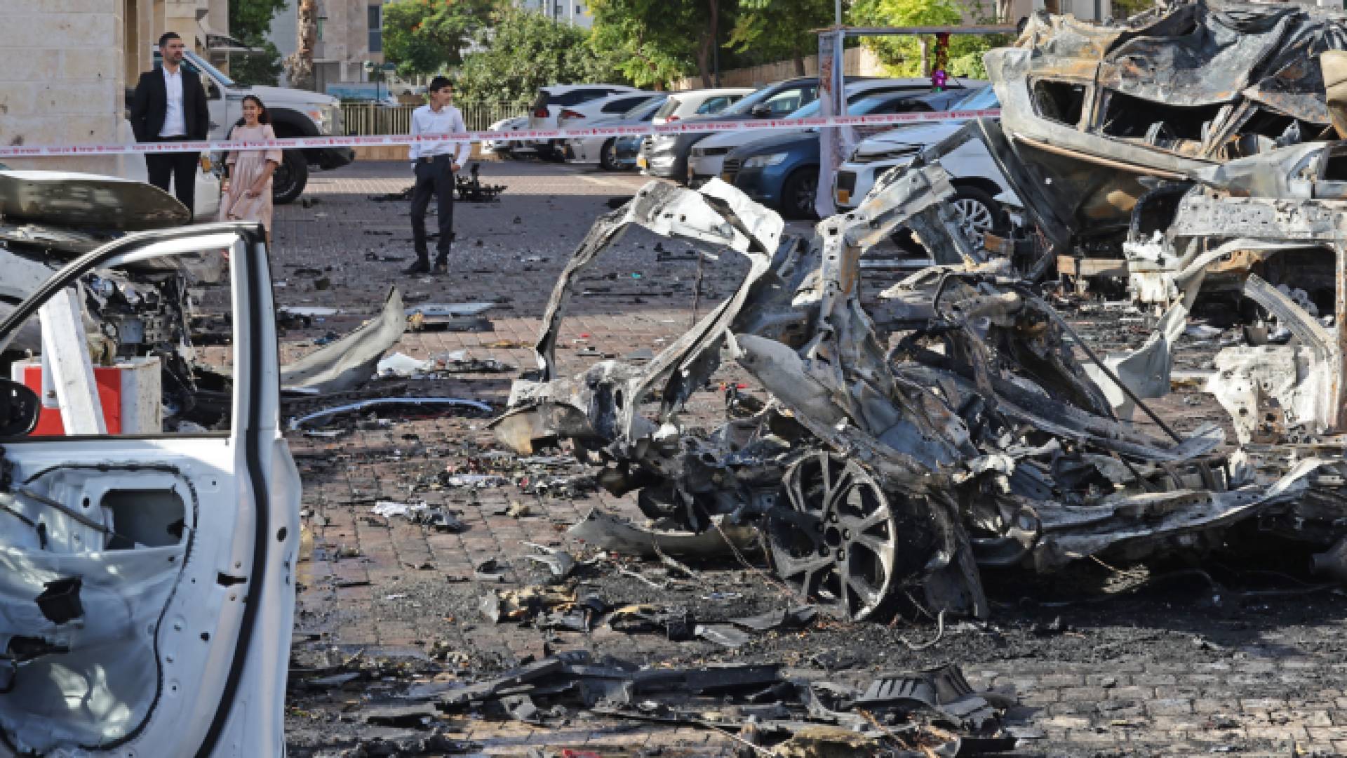 صورة للخراب في تل أبيب