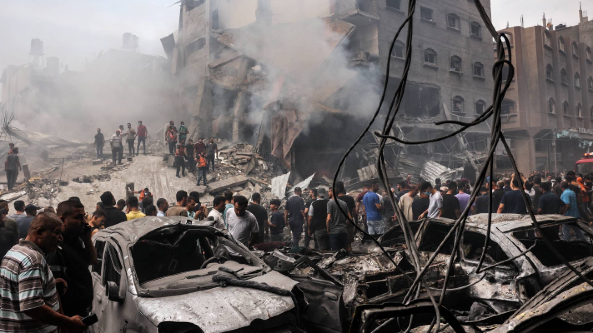 هدم مبان جراء العدوان على غزة