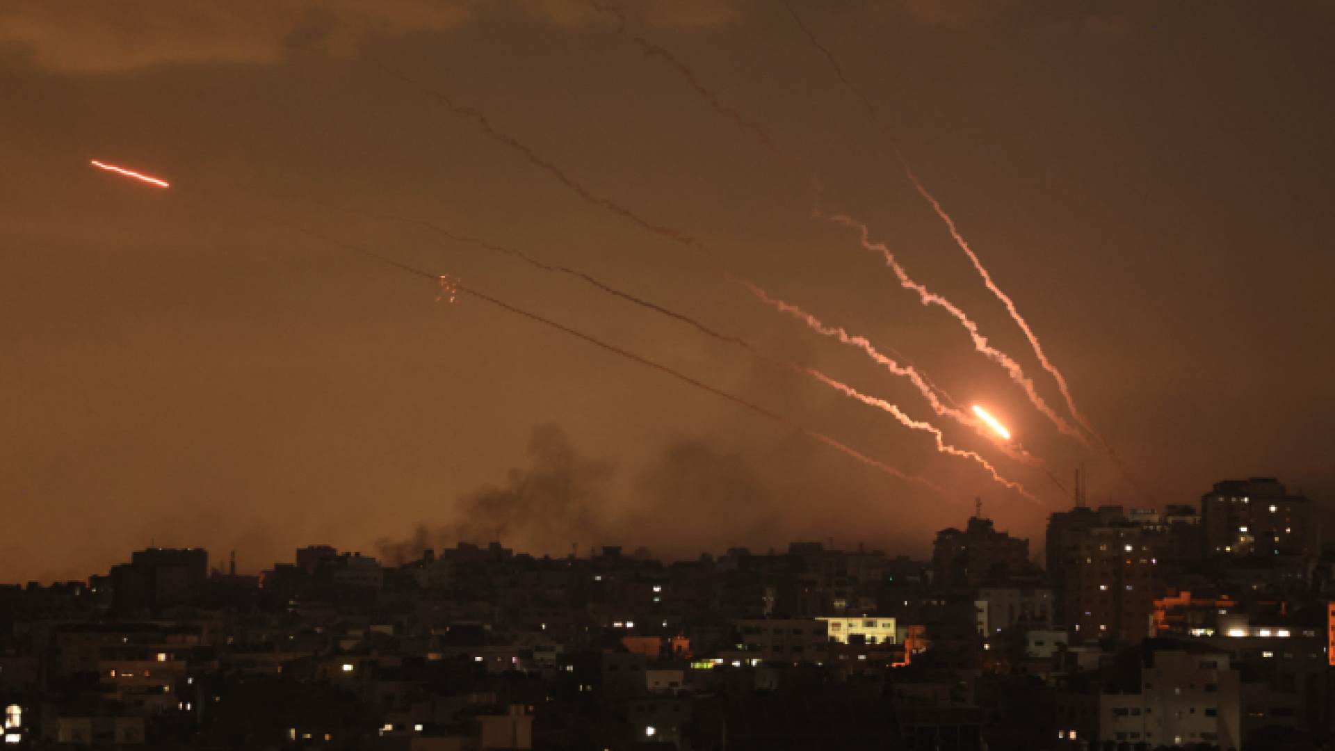 صواريخ المقاومة الفلسطينية أطلقت من قطاع غزة