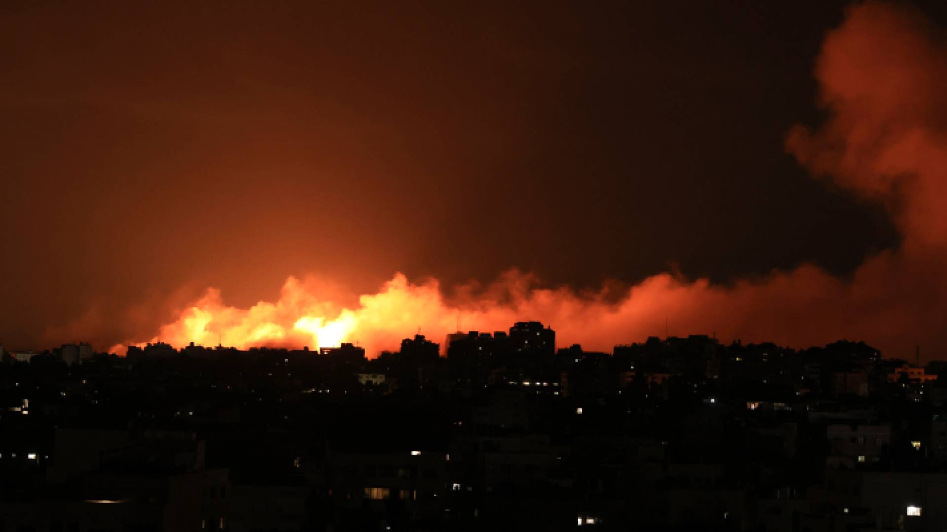 قطاع غزة خلال تعرضه للقصف