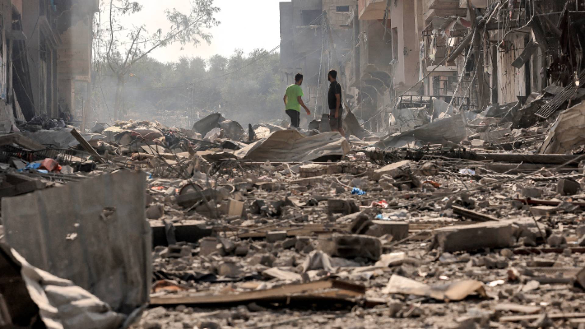 آثار الدمار جراء العدوان على غزة