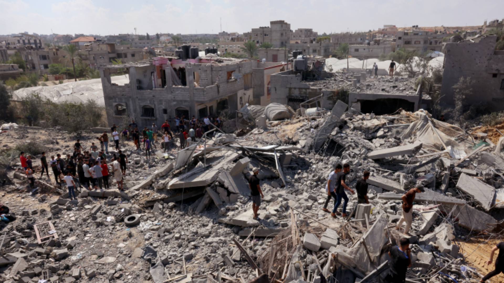 الصورة من آثار الدمار الذي خلفه الاحتلال في غزة