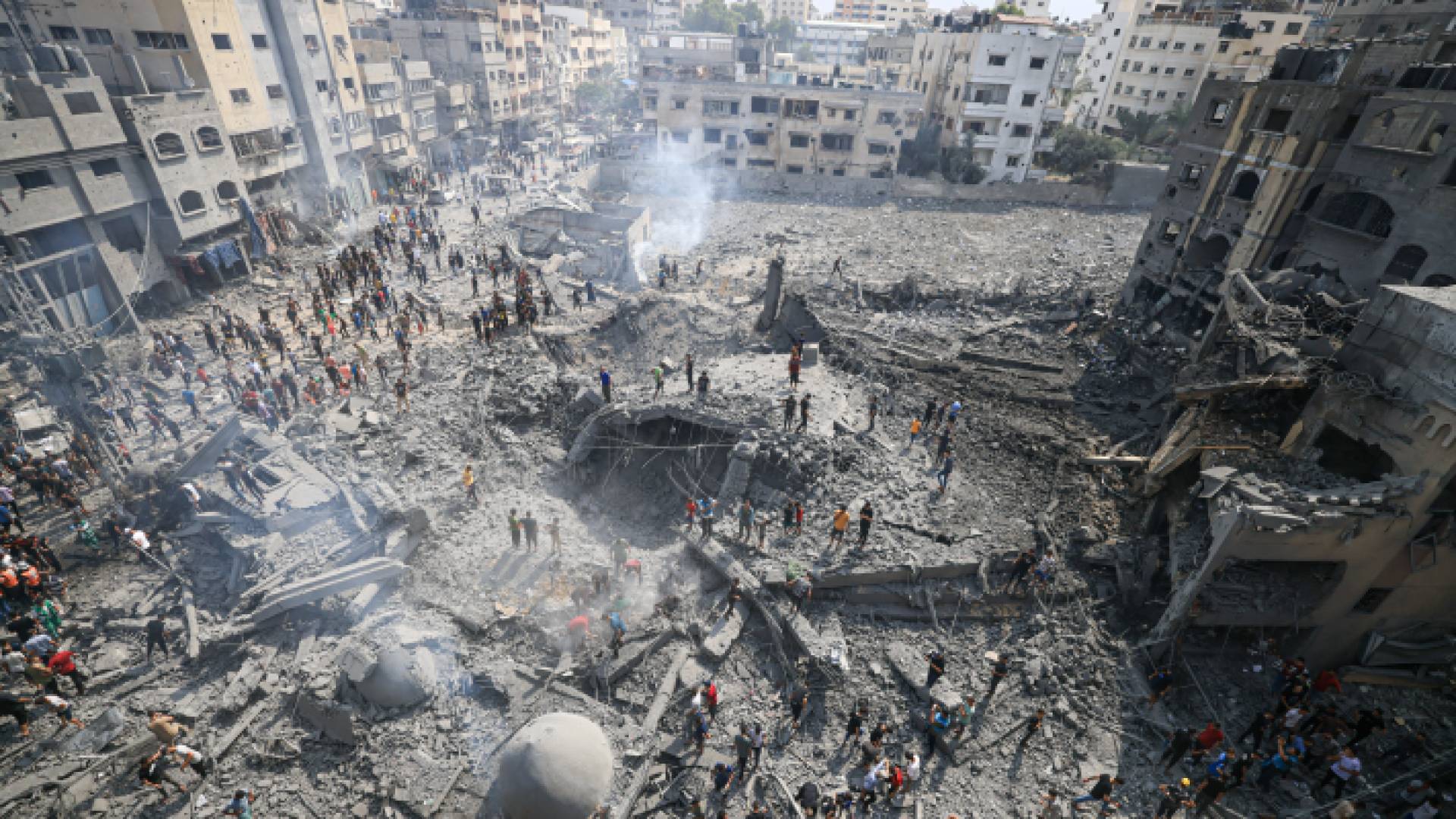 الصورة من قصف الاحتلال لقطاع غزة