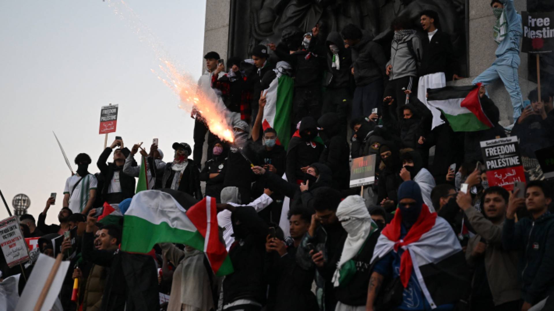 مسيرة حاشدة في لندن دعما لفلسطين