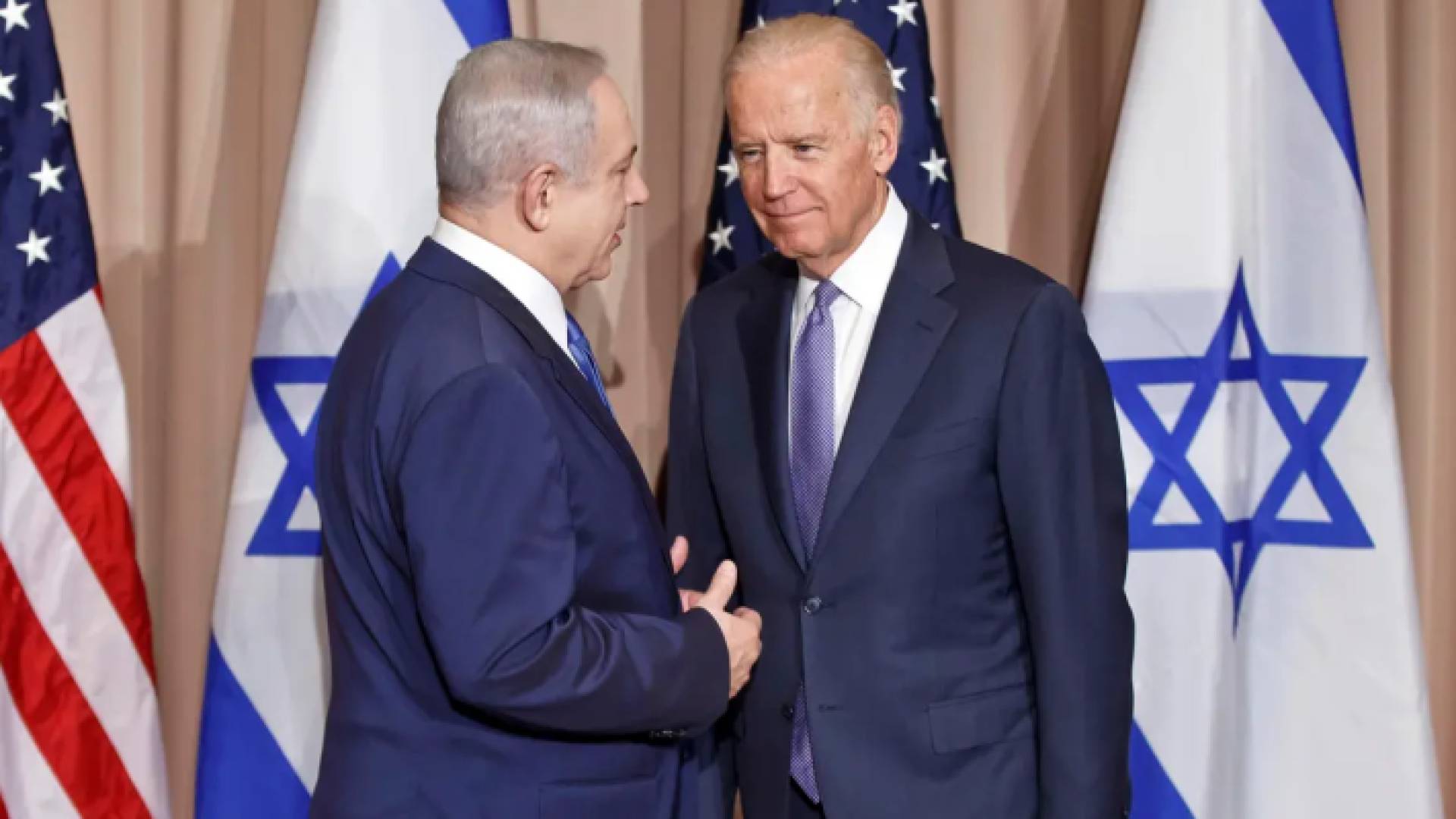 رئيس حكومة تل أبيب بنيامين نتنياهو والرئيس الأمريكي جو بايدن