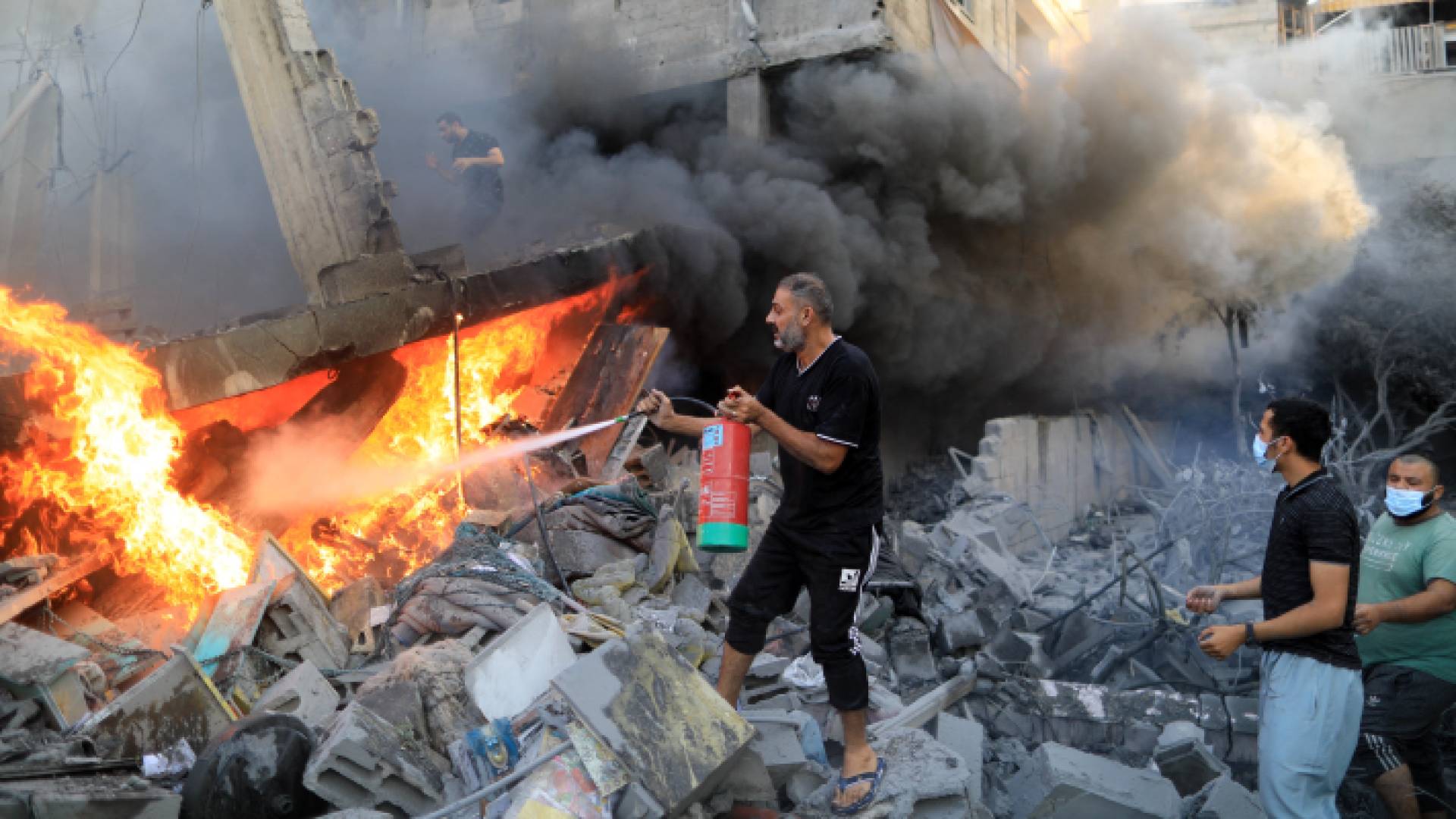 الصورة من قصف الاحتلال لقطاع غزة