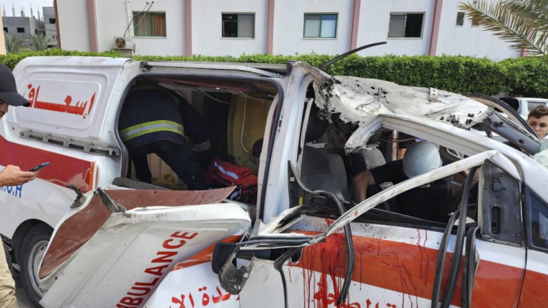 قصف ساراة إسعاف في غزة "أرشيفية"