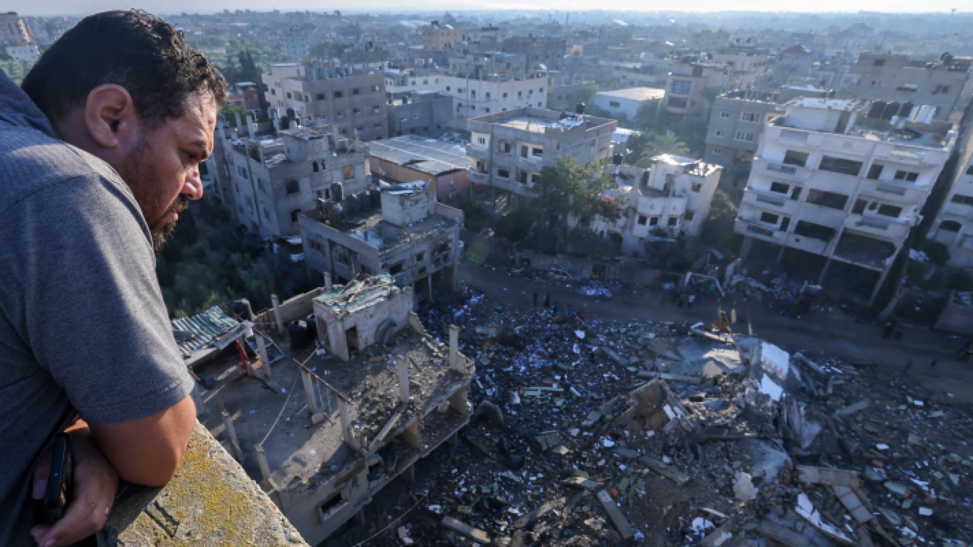 آثار الدمار في جنوب قطاع غزة