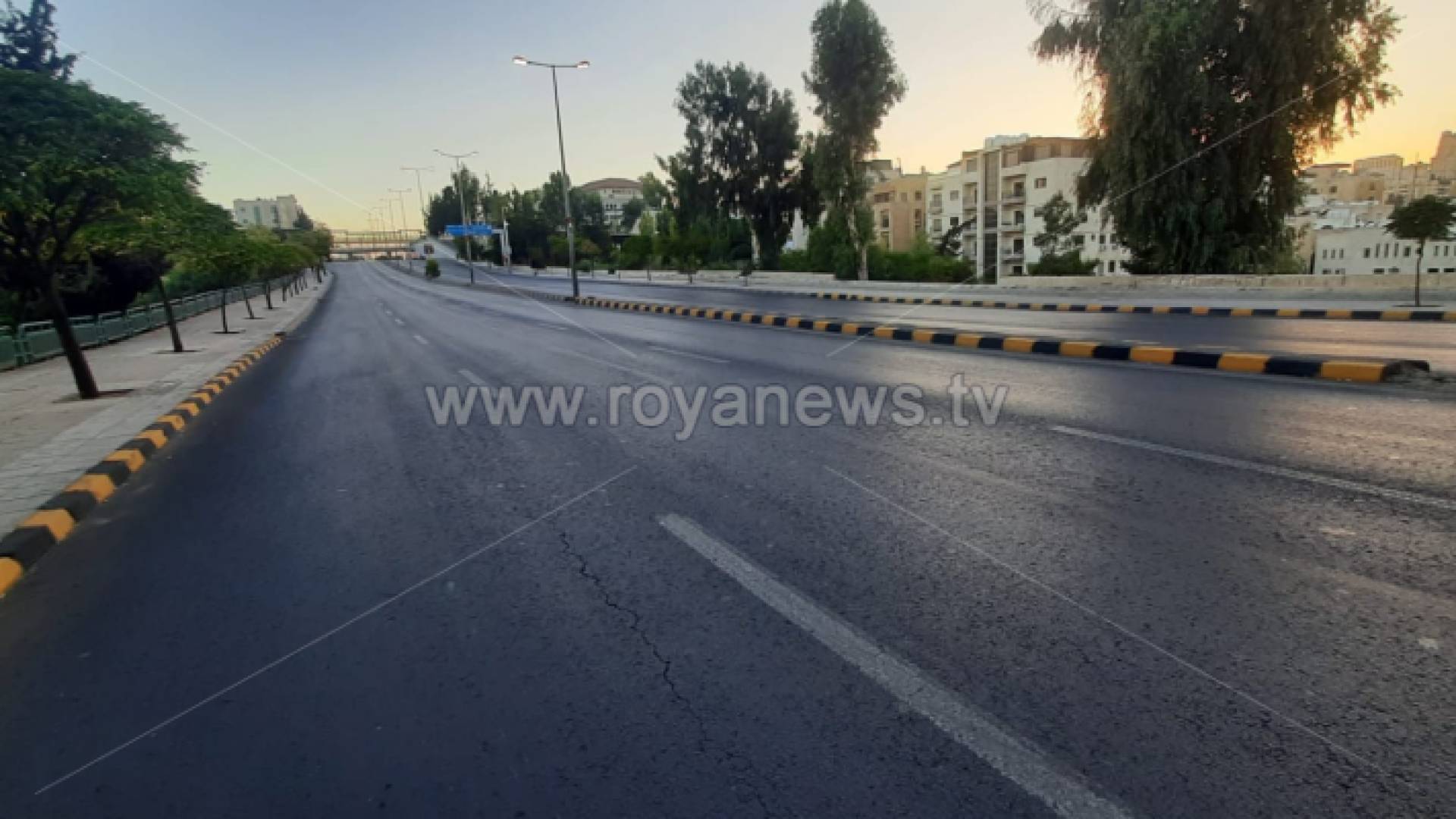 الطريق المؤدية إلى الدوار الرابع في العاصمة عمان